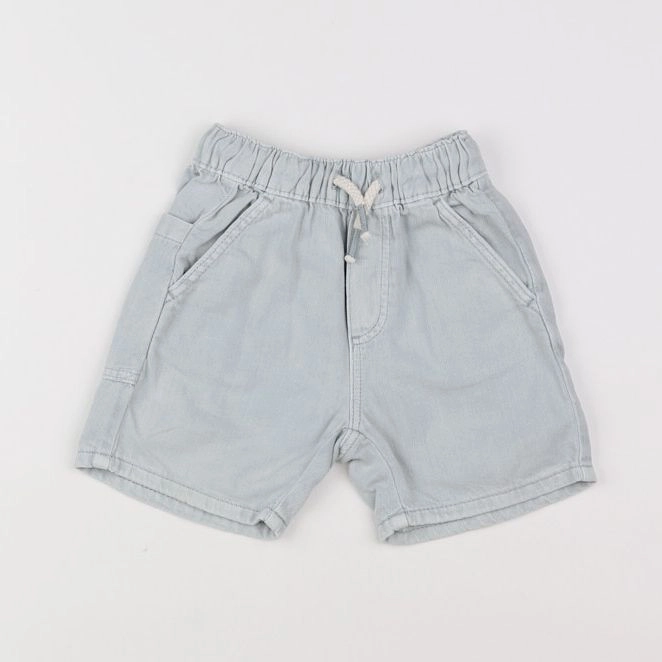 Zara - short bleu - 12/9 mois