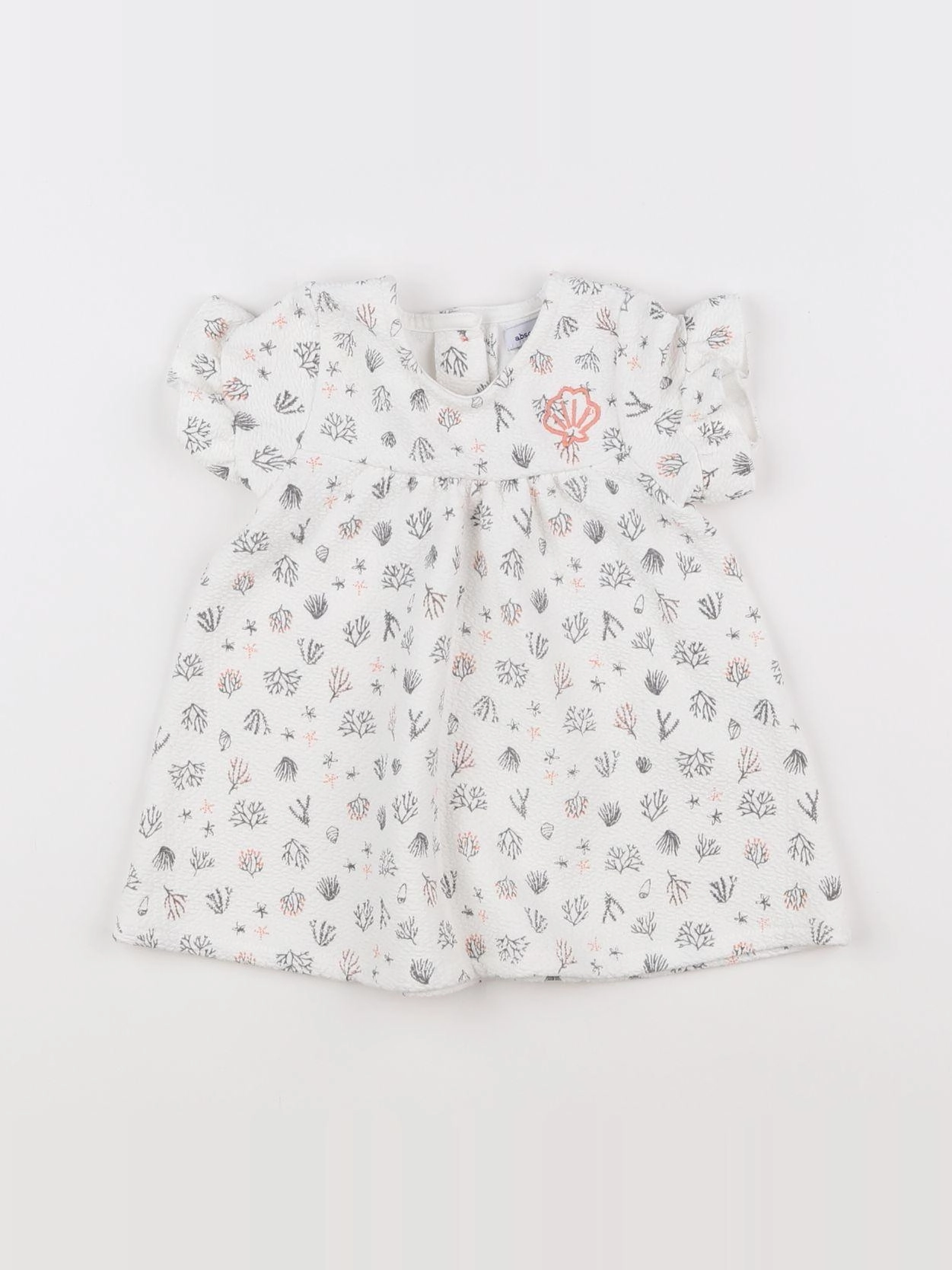 Absorba - robe blanc - 6 mois