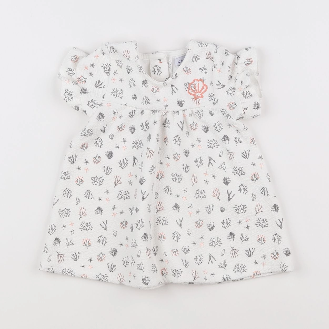Absorba - robe blanc - 6 mois