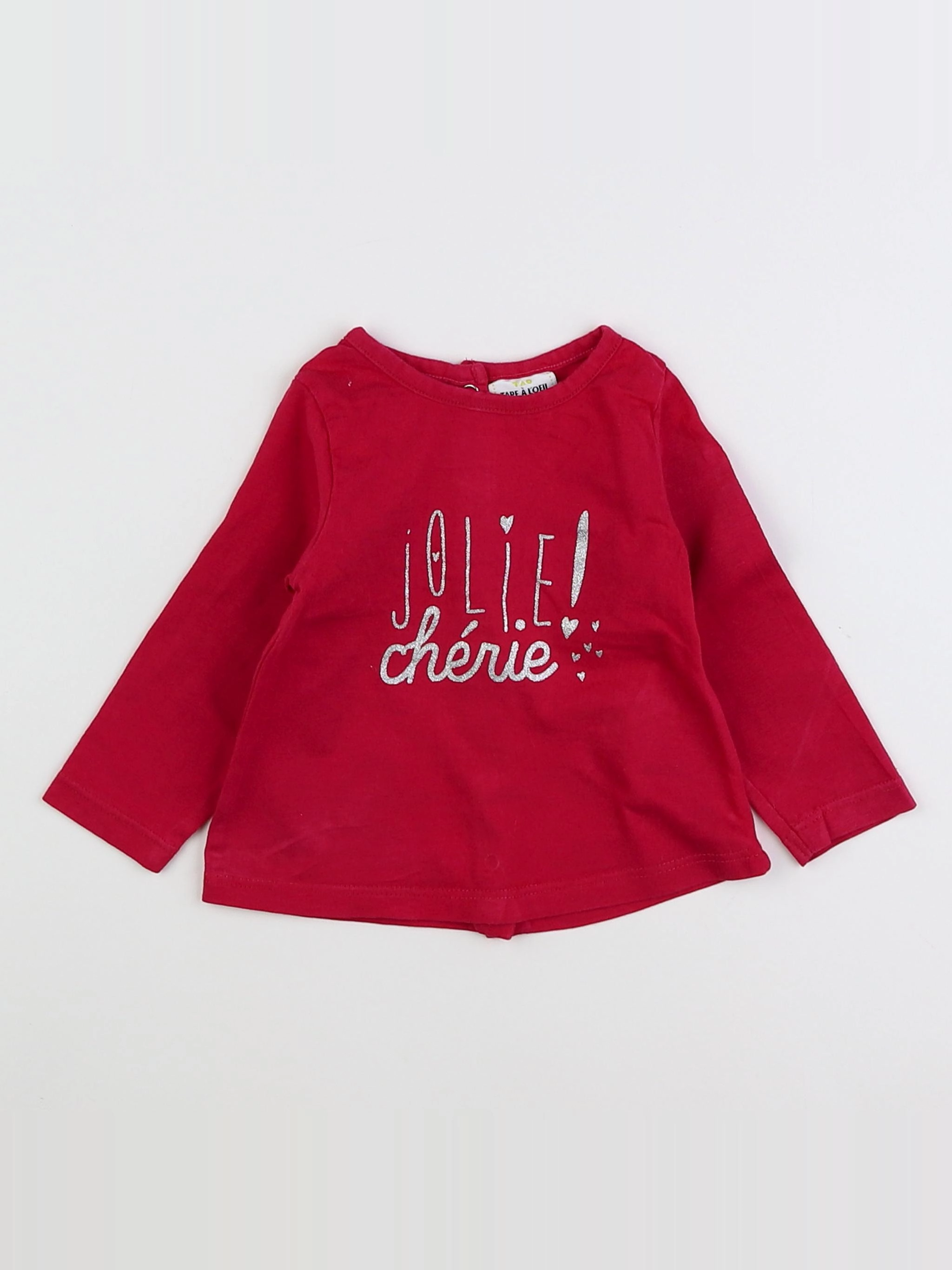 Tape à l'oeil - tee-shirt rose - 3 mois