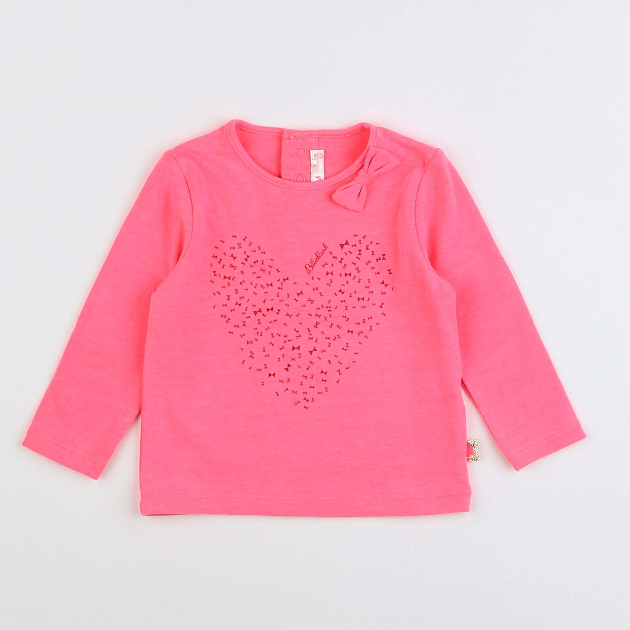 Billie Blush - tee-shirt rose fluo - 6 mois