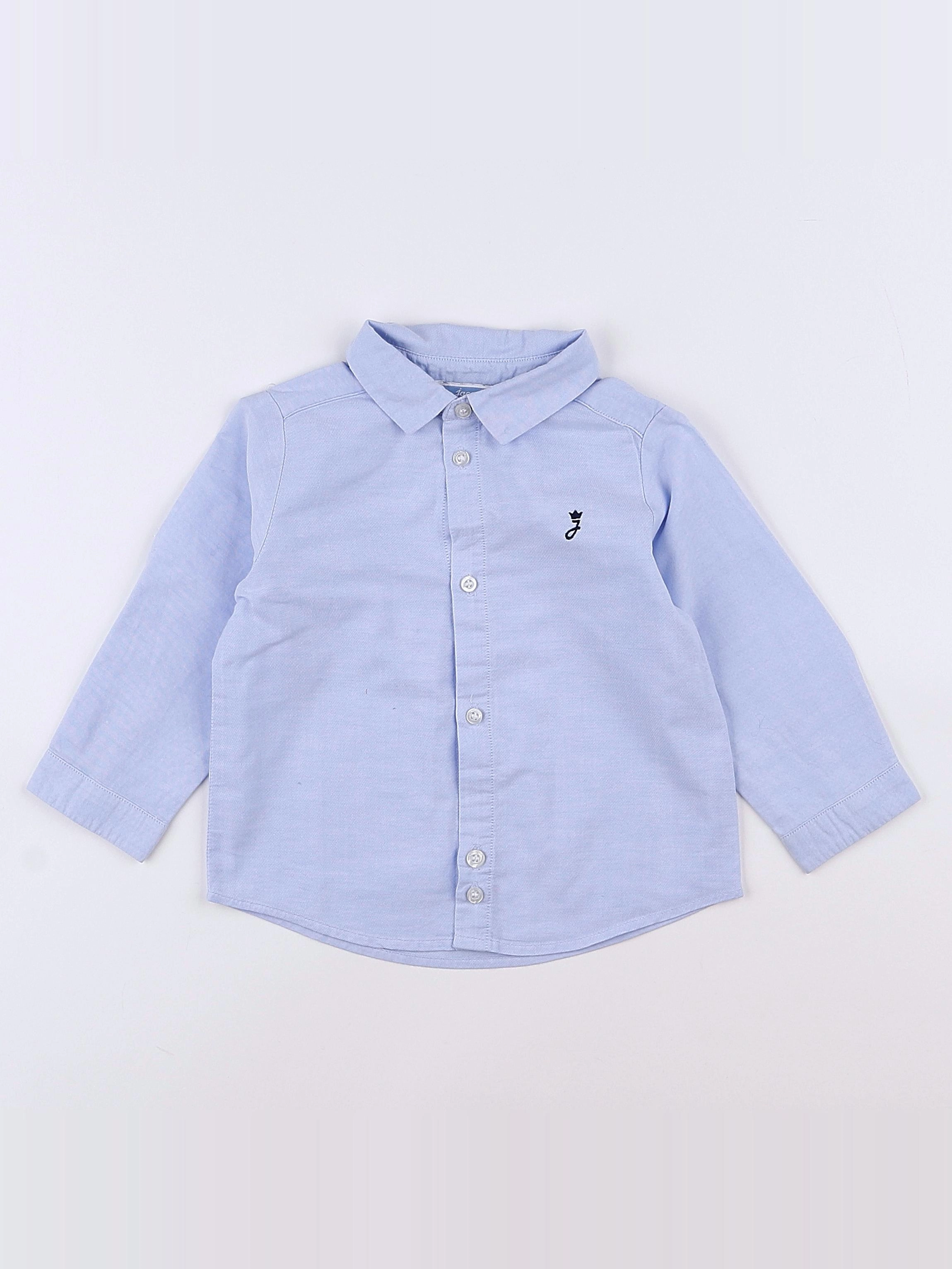 Jacadi - chemise bleu - 12 mois