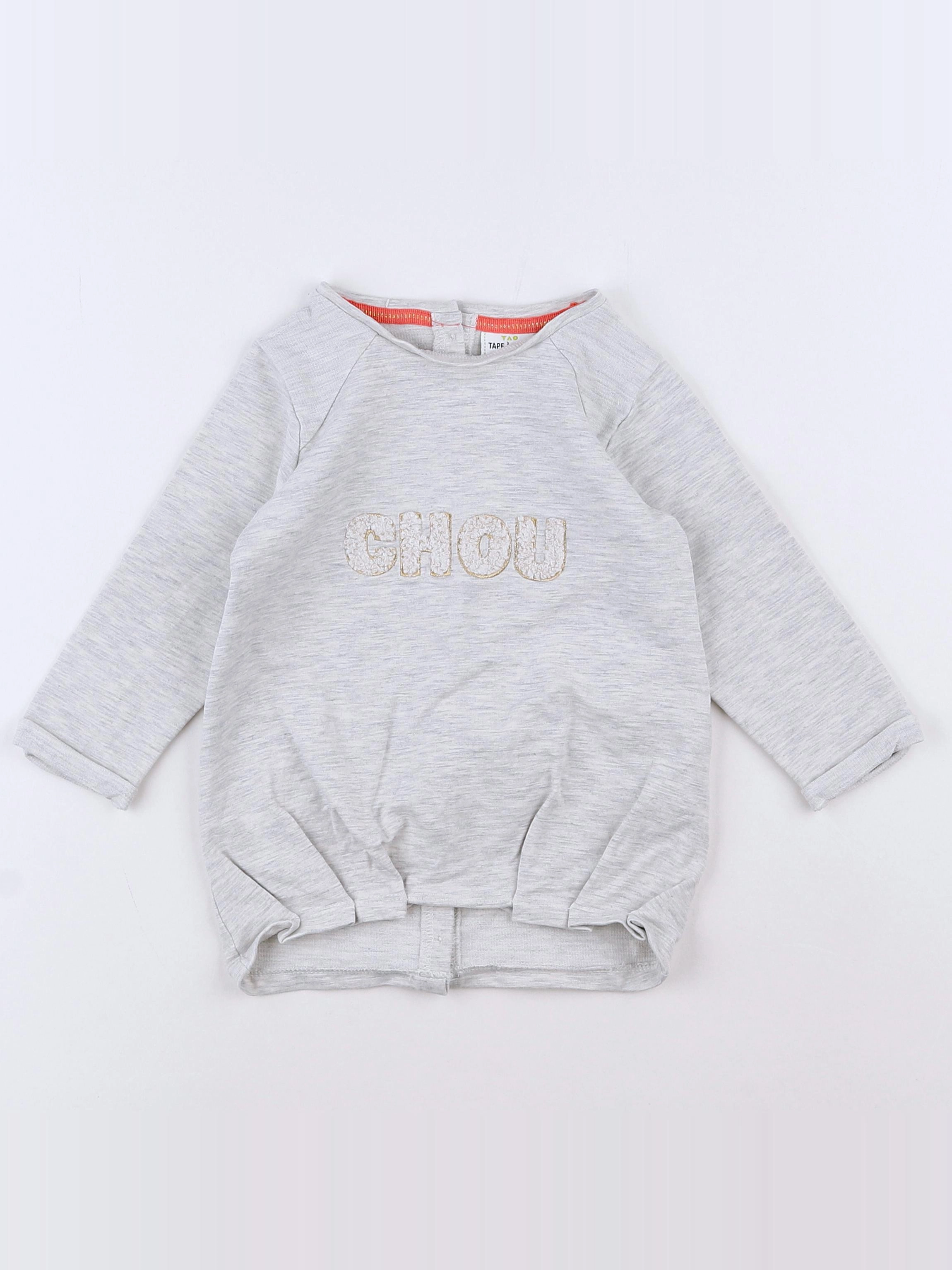 Tape à l'oeil - robe gris - 12 mois