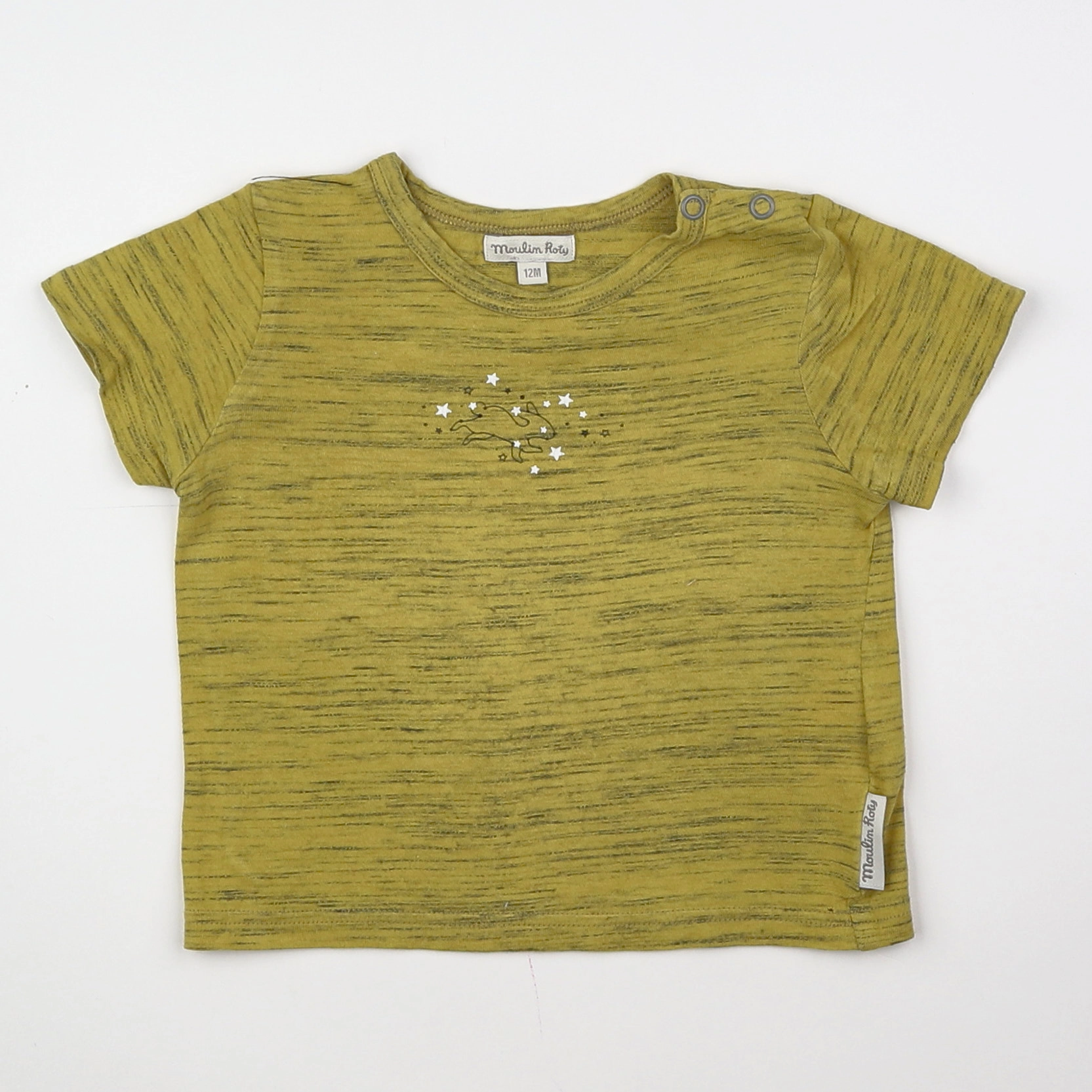 Moulin Roty - tee-shirt jaune - 12 mois