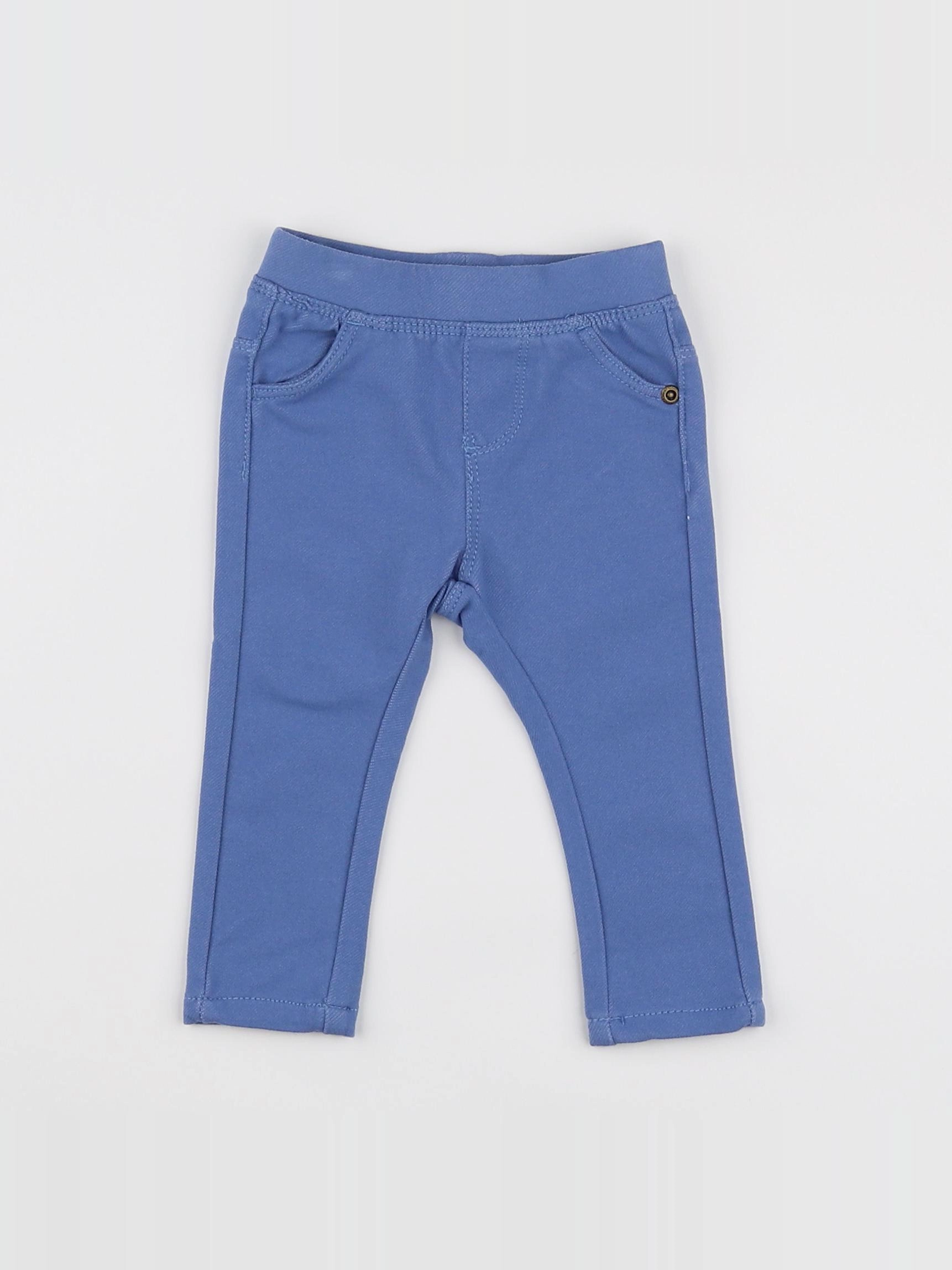 Vertbaudet - jegging bleu - 6 mois