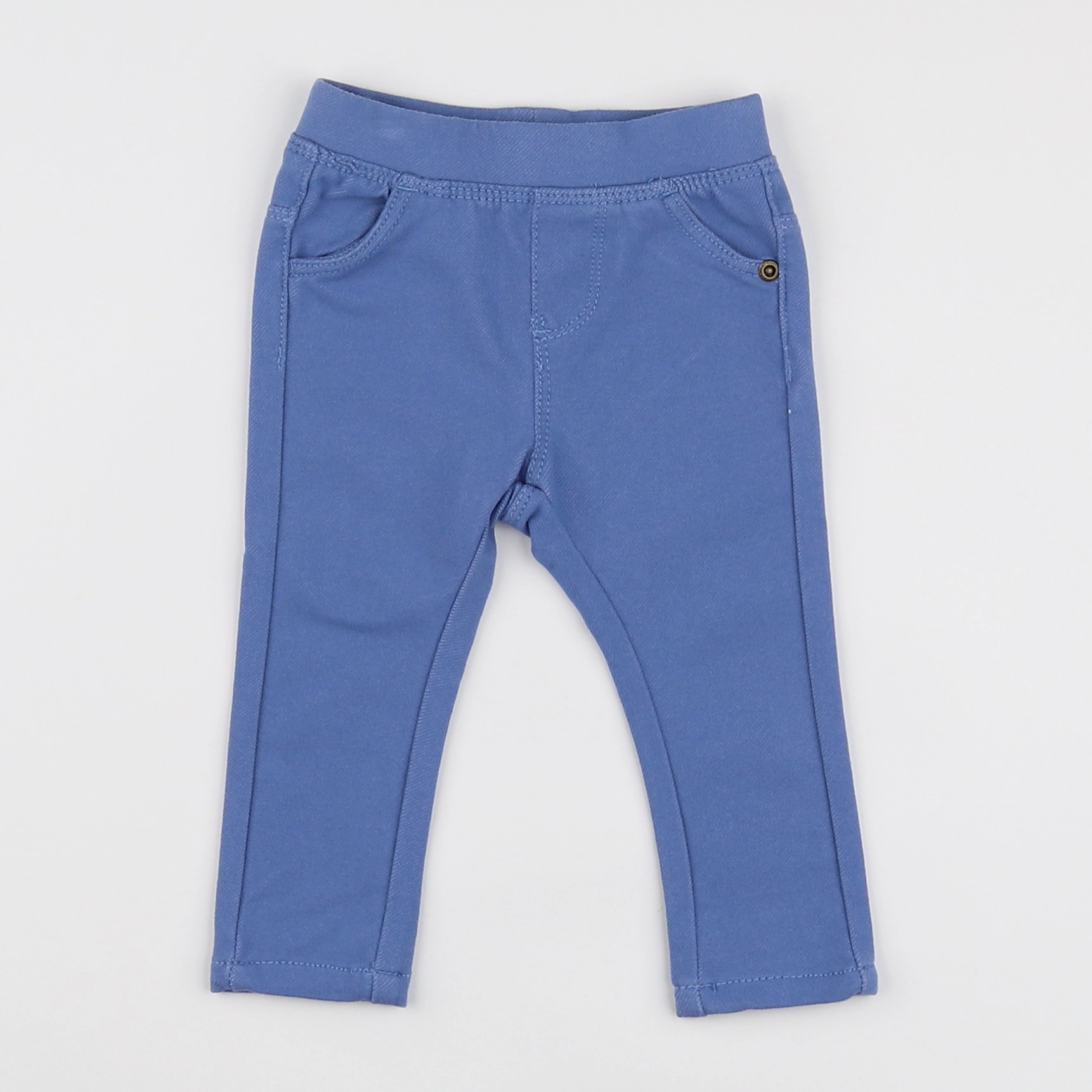 Vertbaudet - jegging bleu - 6 mois