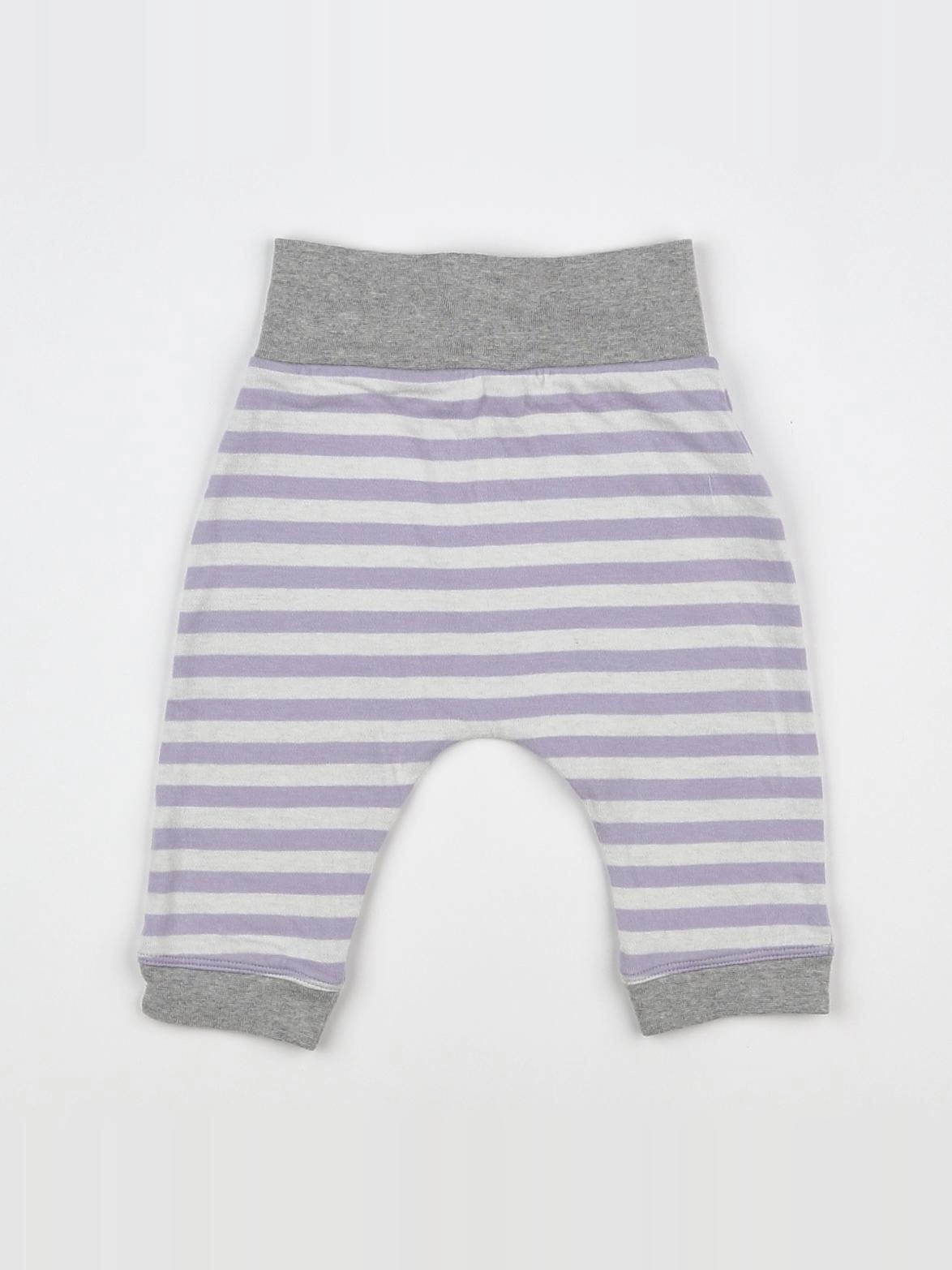 Boutchou - jogging blanc, violet - 6 mois