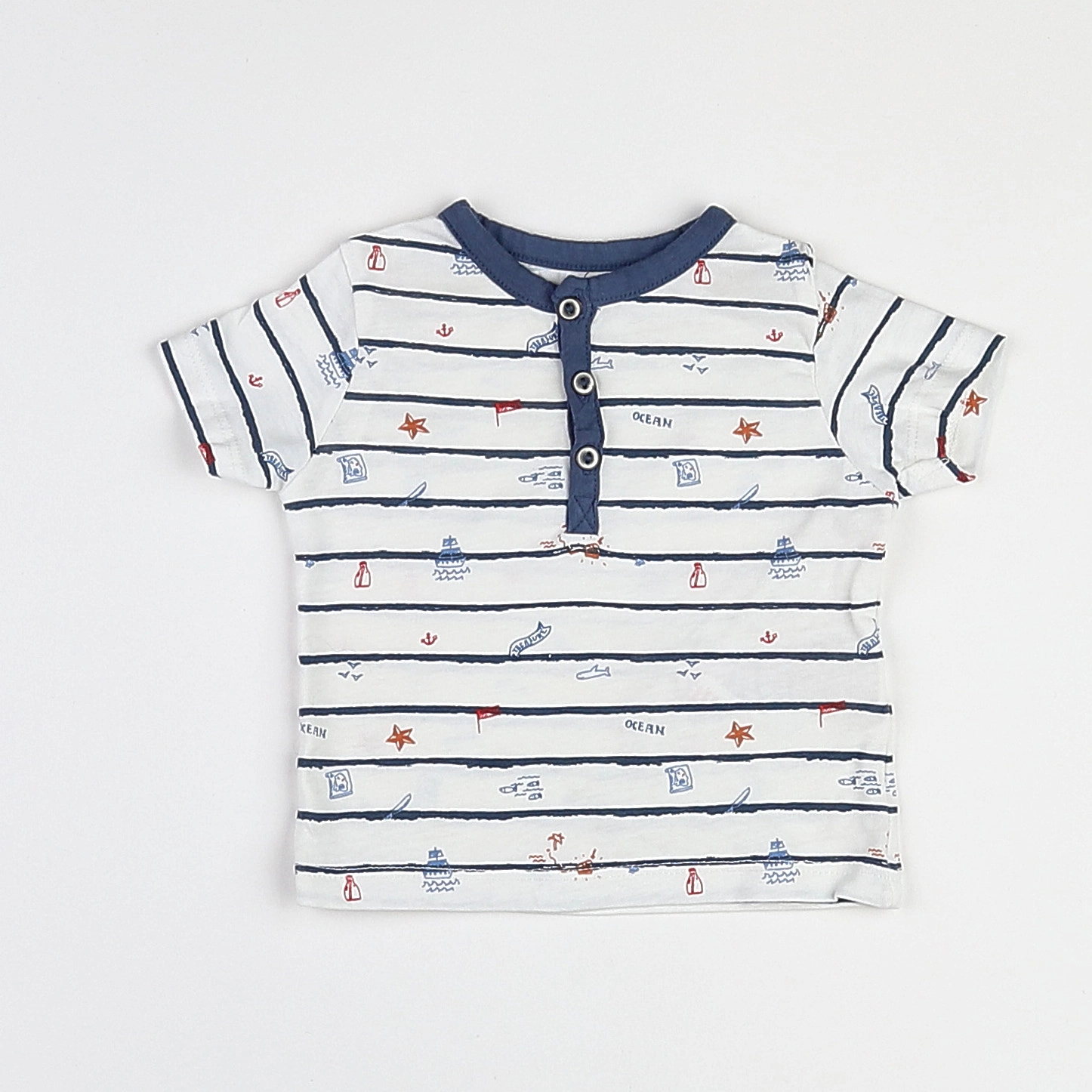 Vertbaudet - tee-shirt multicolore - 3 mois