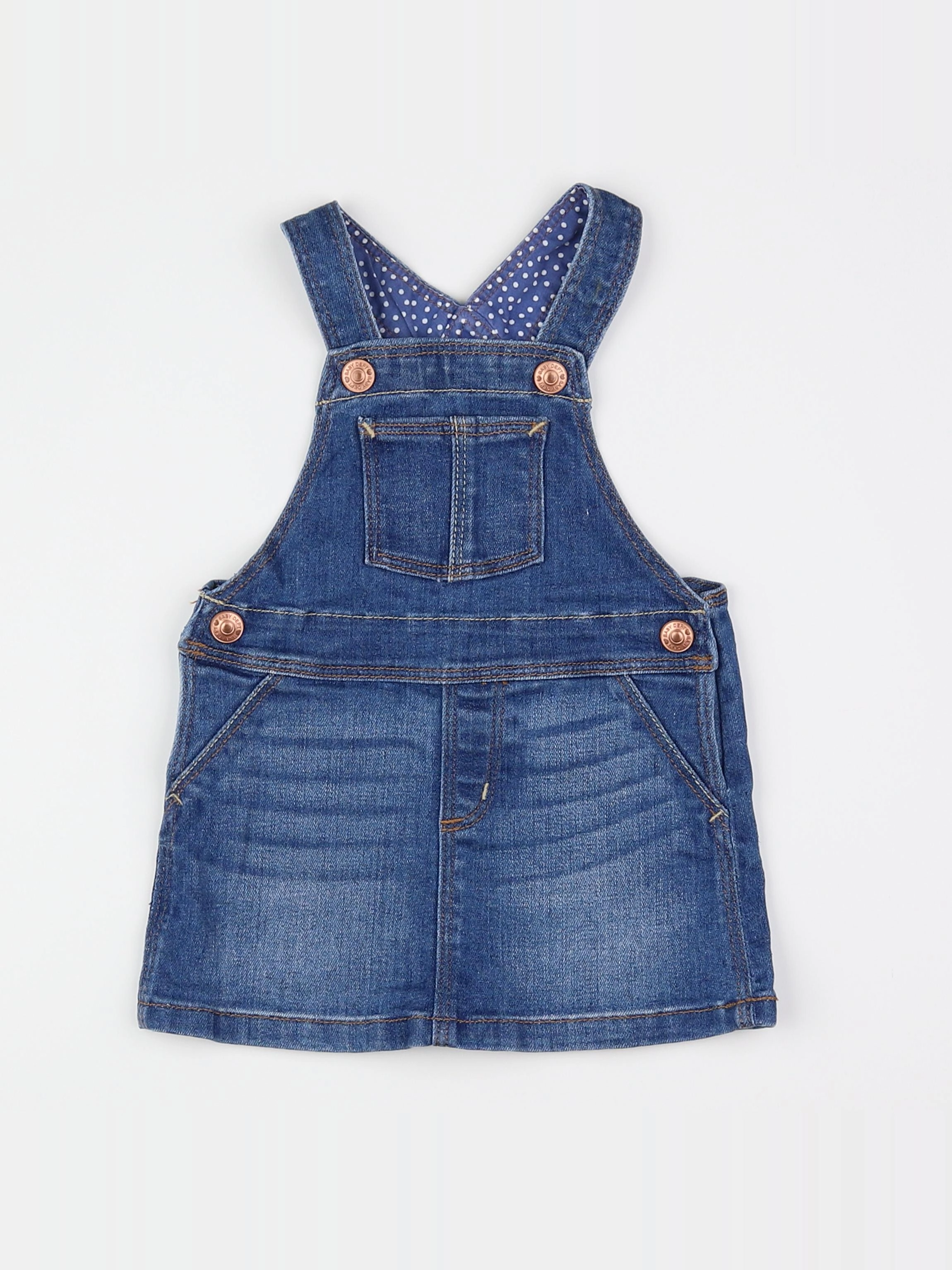 H&M - robe bleu - 3/6 mois
