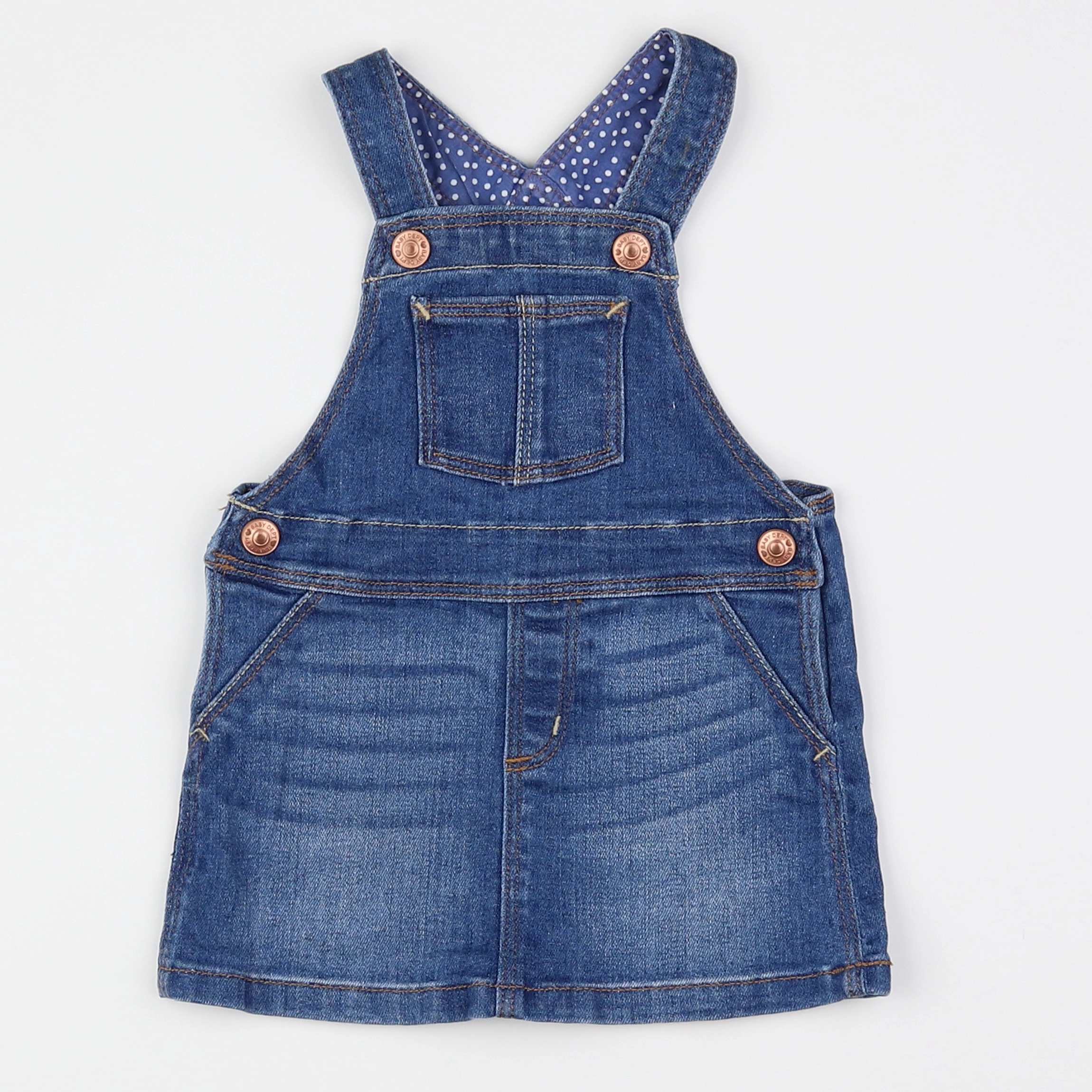 H&M - robe bleu - 3/6 mois
