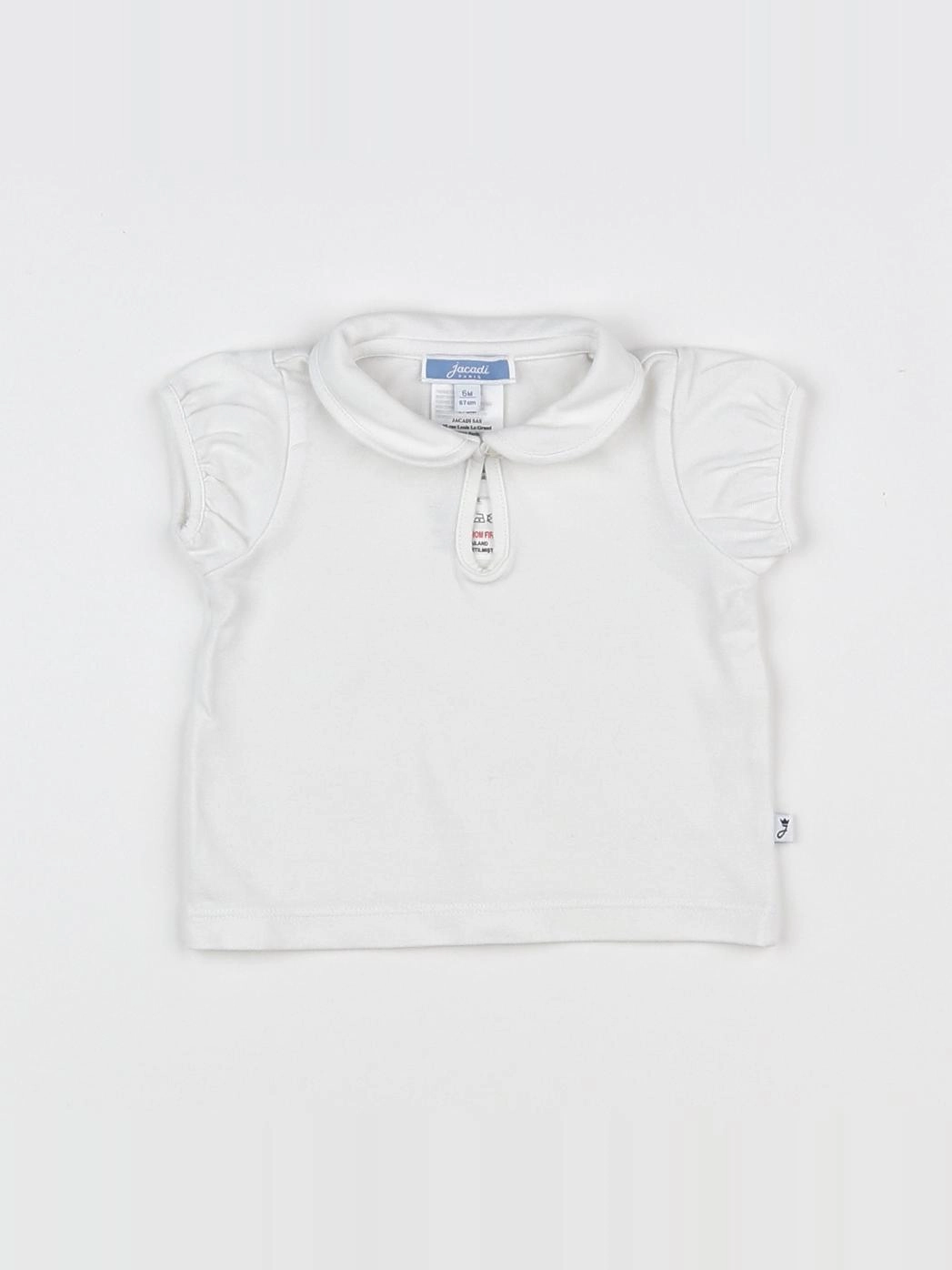 Jacadi - polo blanc - 6 mois
