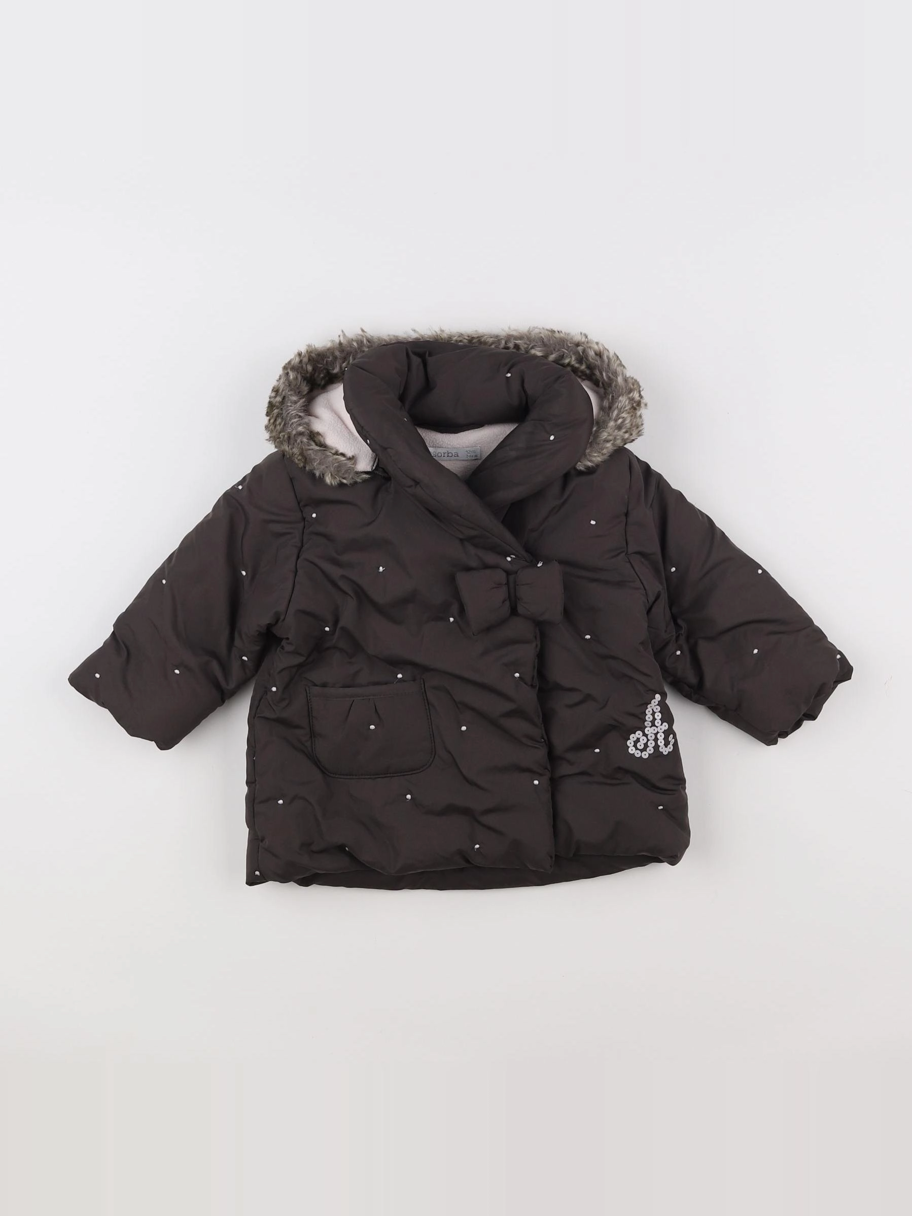 Absorba - doudoune marron - 12 mois