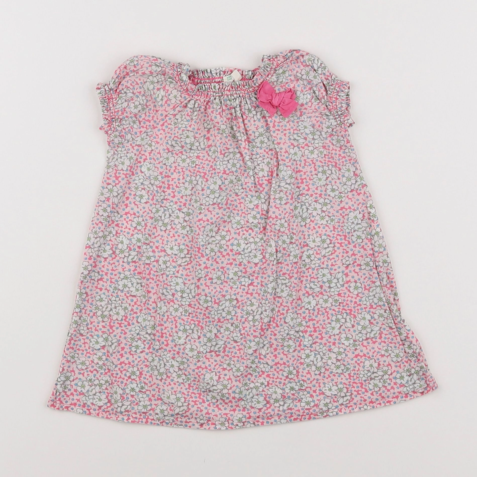 Benetton - robe rose - 3/6 mois