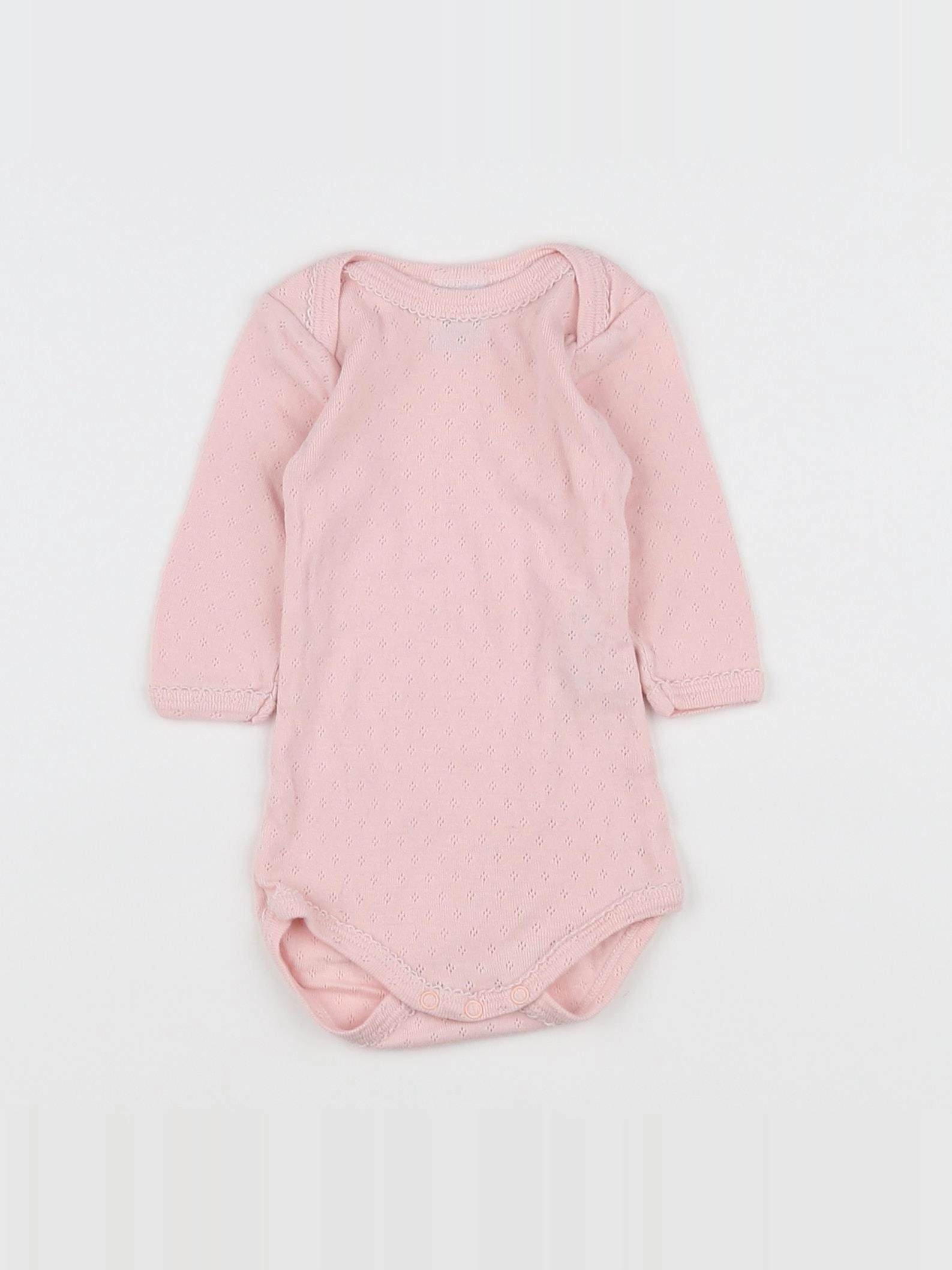 Petit Bateau - body rose - 3 mois