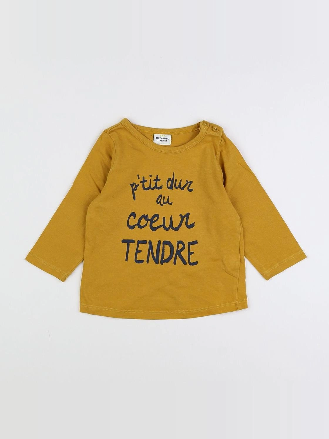 Tape à l'oeil - tee-shirt jaune - 12 mois