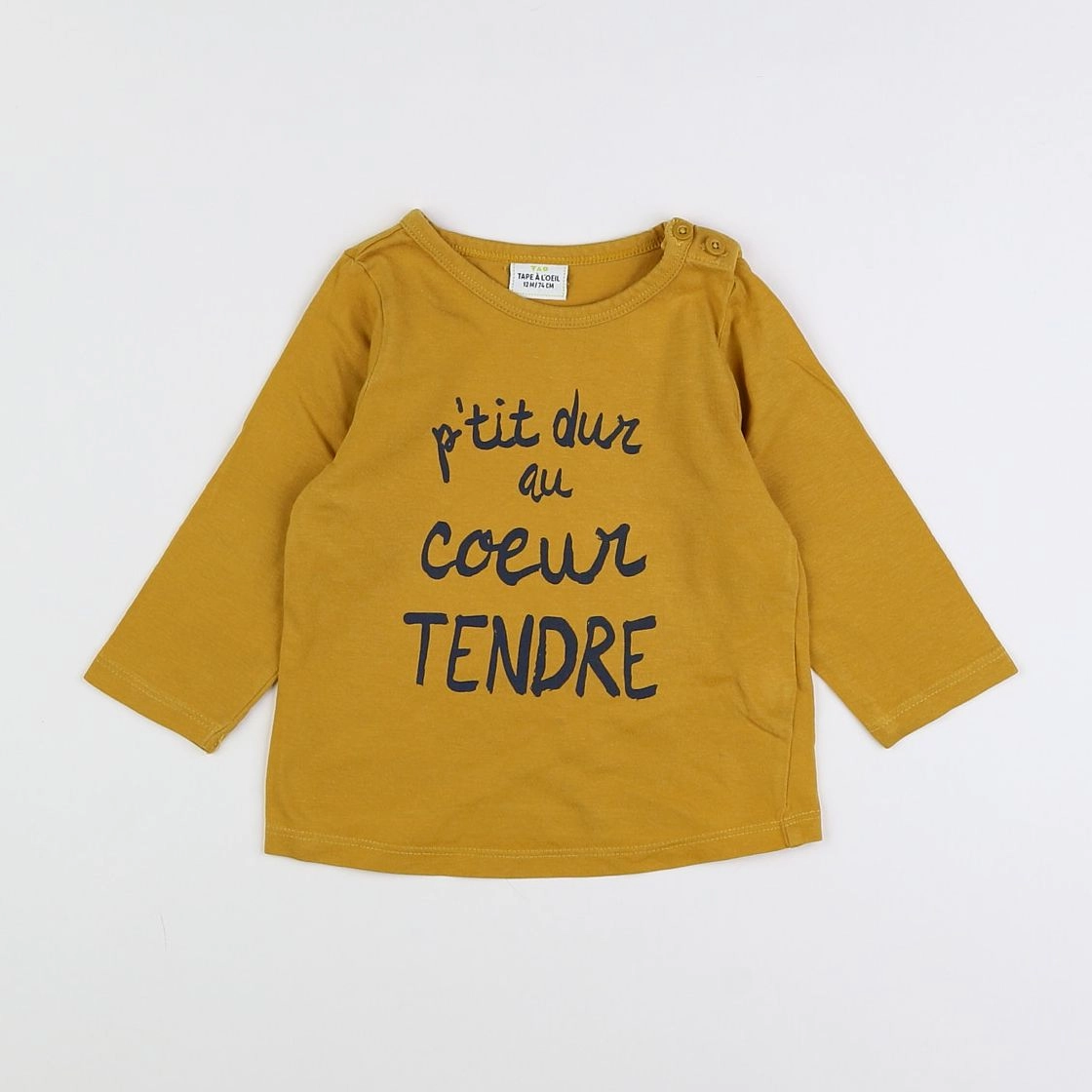 Tape à l'oeil - tee-shirt jaune - 12 mois