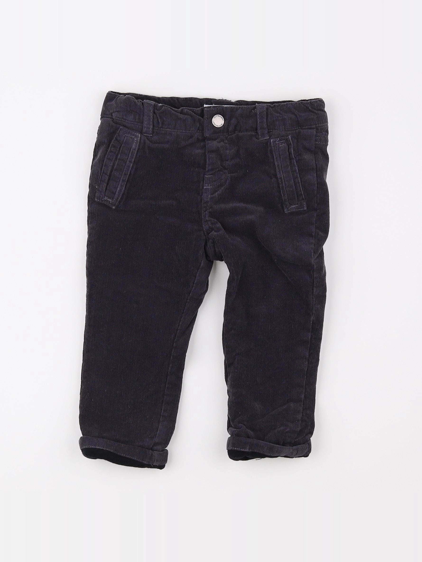 Vertbaudet - pantalon gris - 12 mois