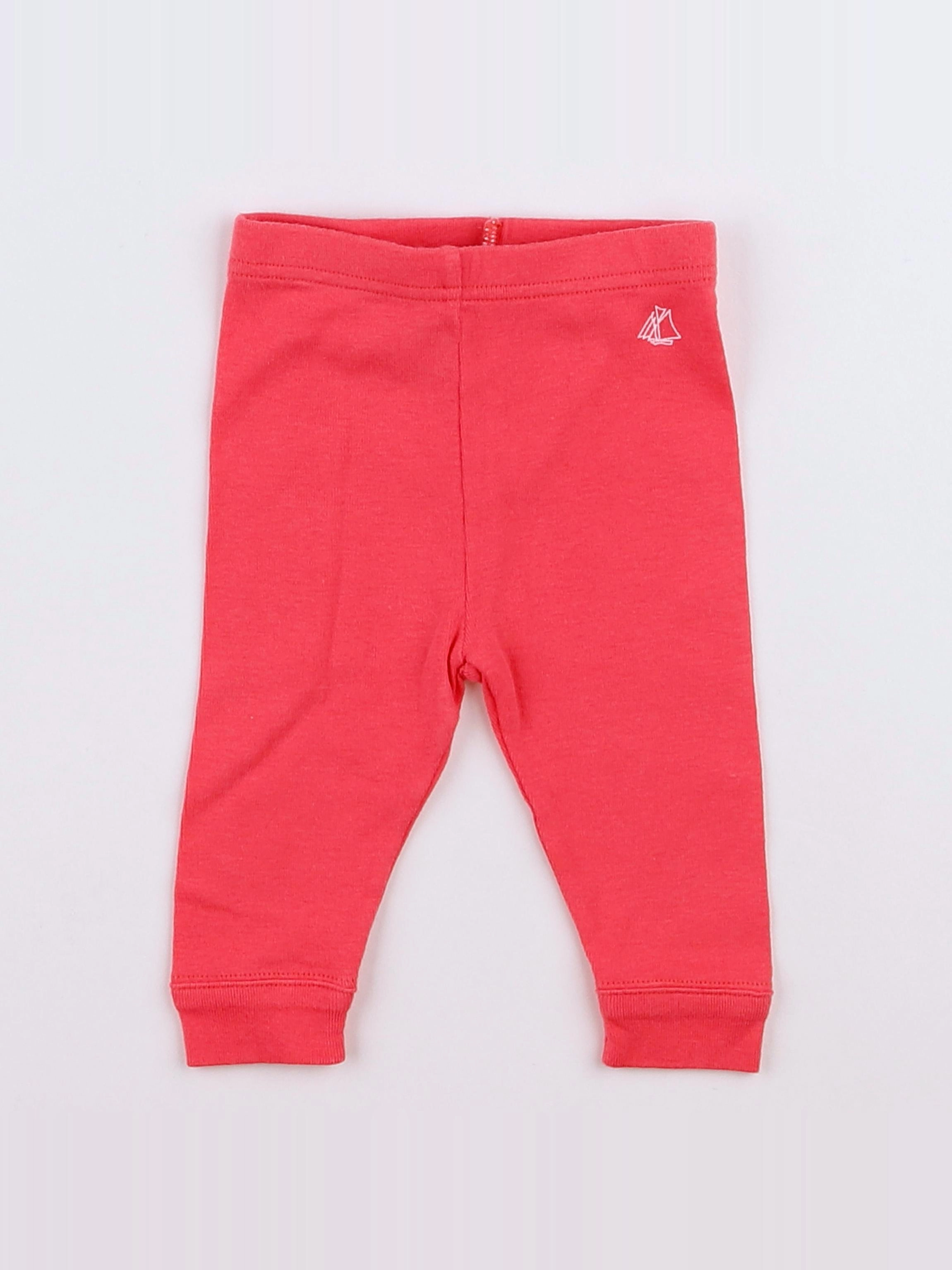 Petit Bateau - legging rose - 3 mois