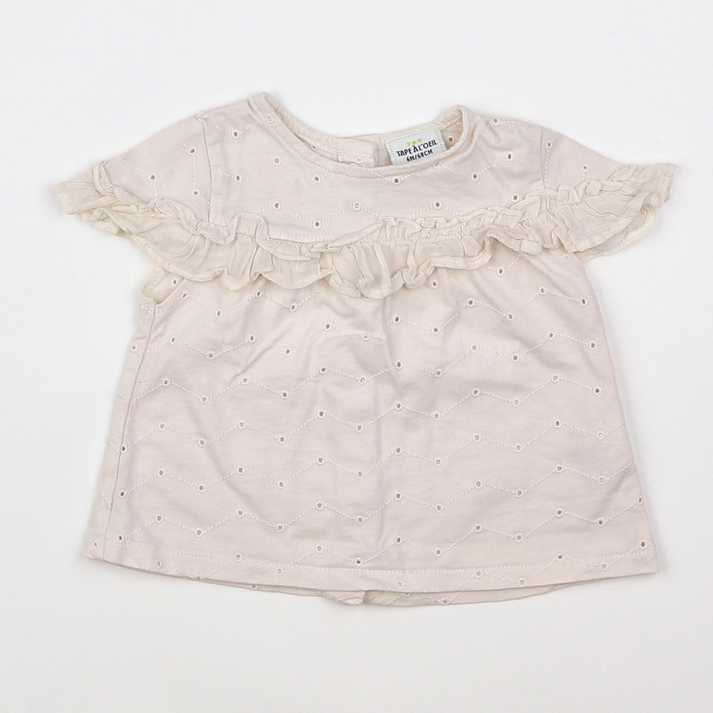 Tape à l'oeil - tee-shirt beige - 6 mois
