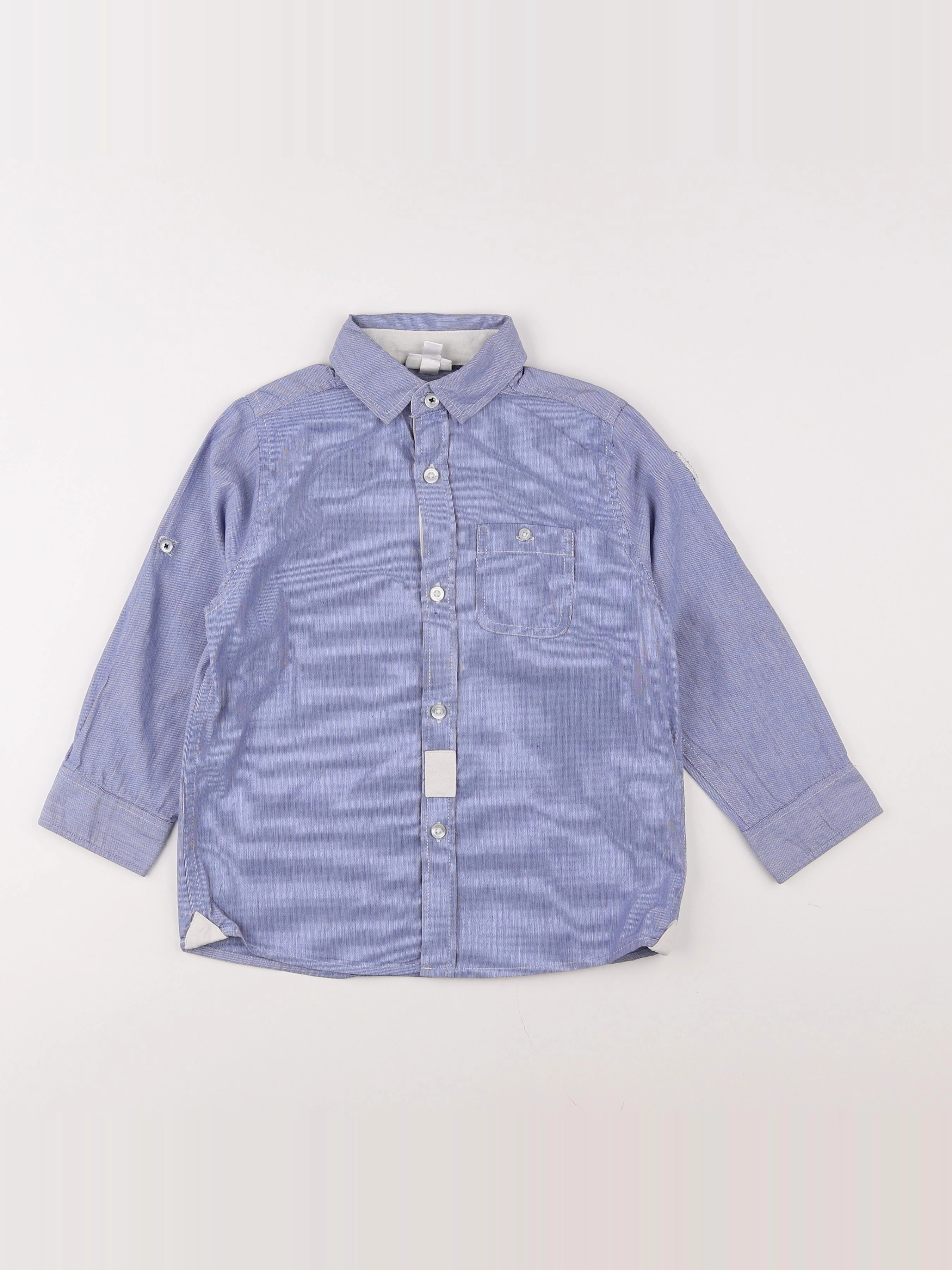 Vertbaudet - chemise bleu - 4 ans