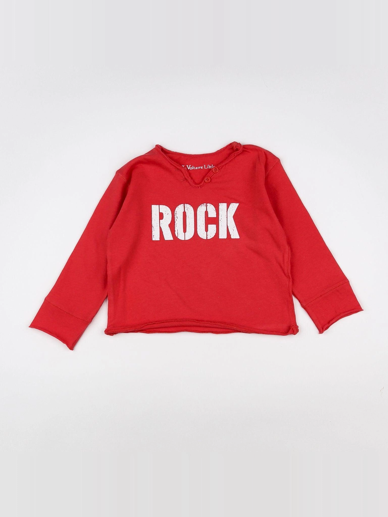 Zadig & Voltaire - tee-shirt rouge - 12 mois