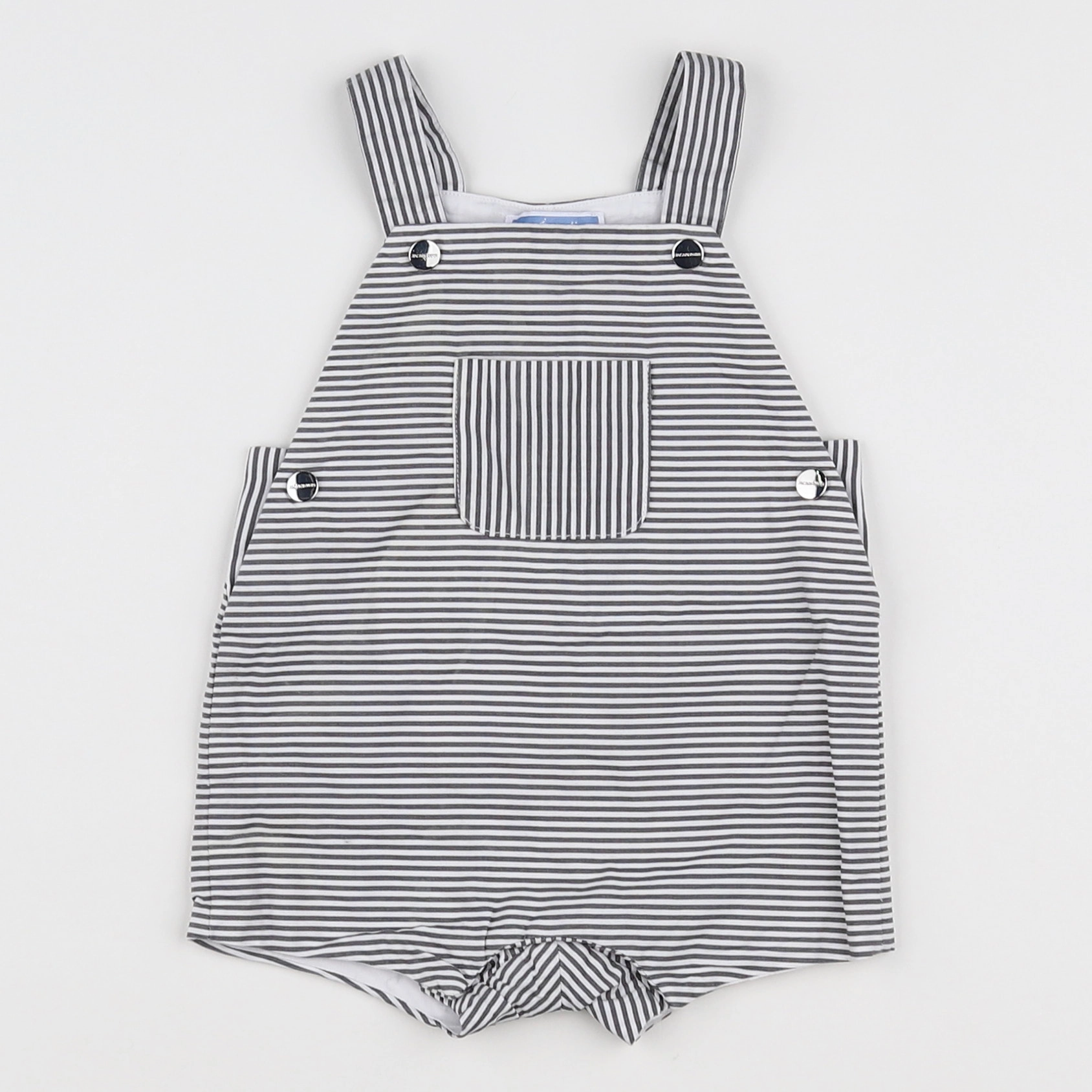 Jacadi - salopette blanc, gris - 6 mois
