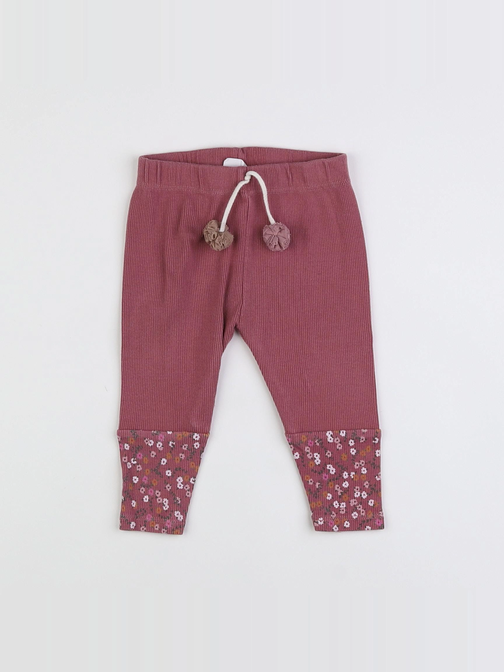 Zara - legging rose - 6/9 mois