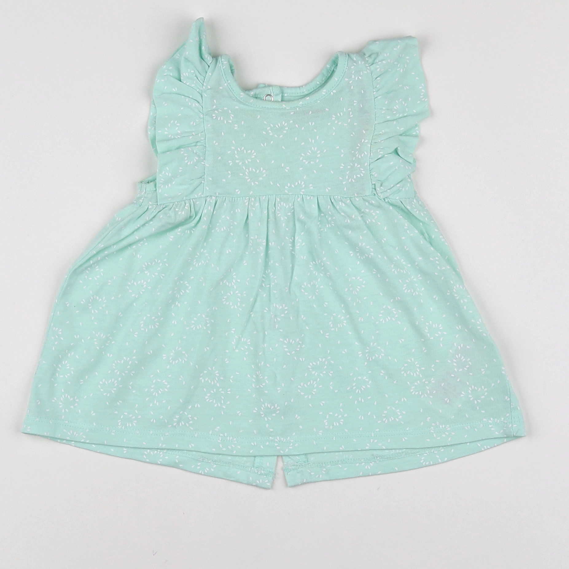 Vertbaudet - robe vert - 3 mois