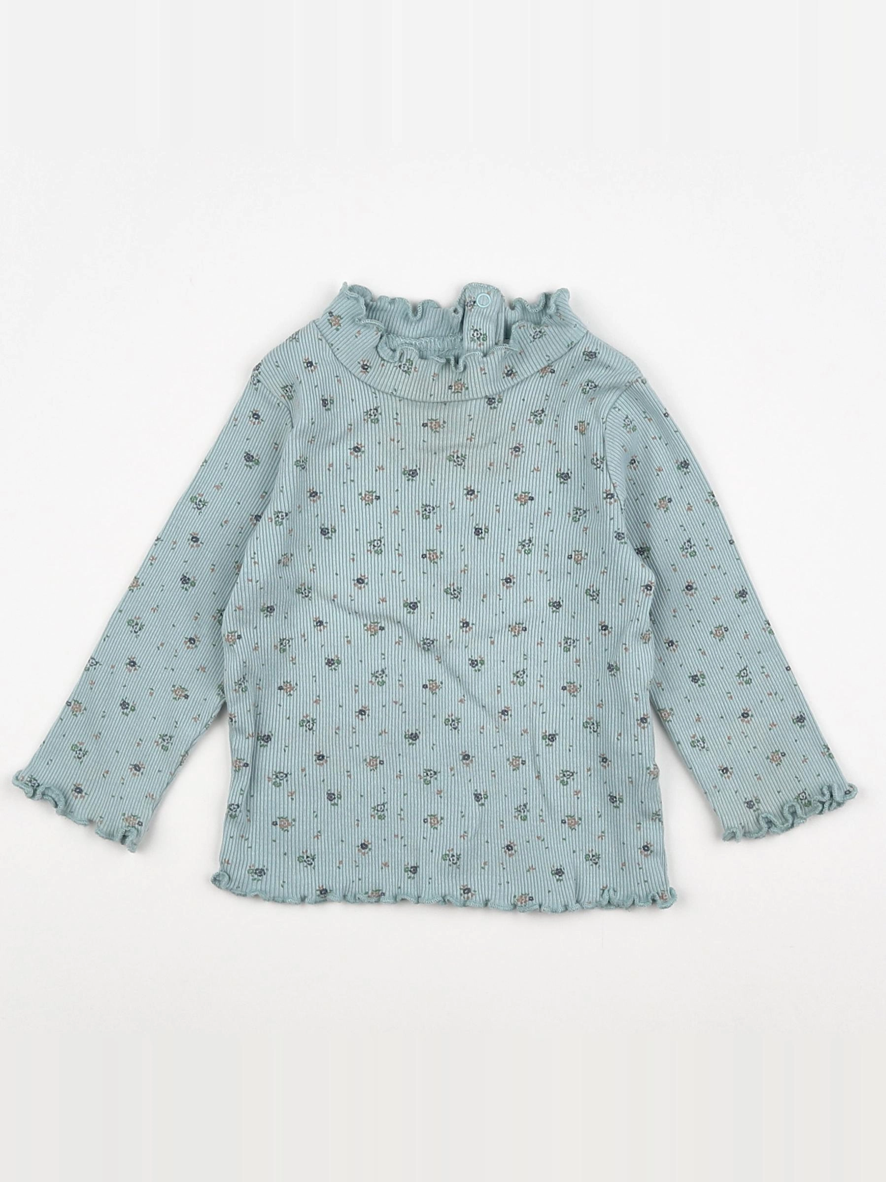 Boutchou - tee-shirt bleu - 12 mois