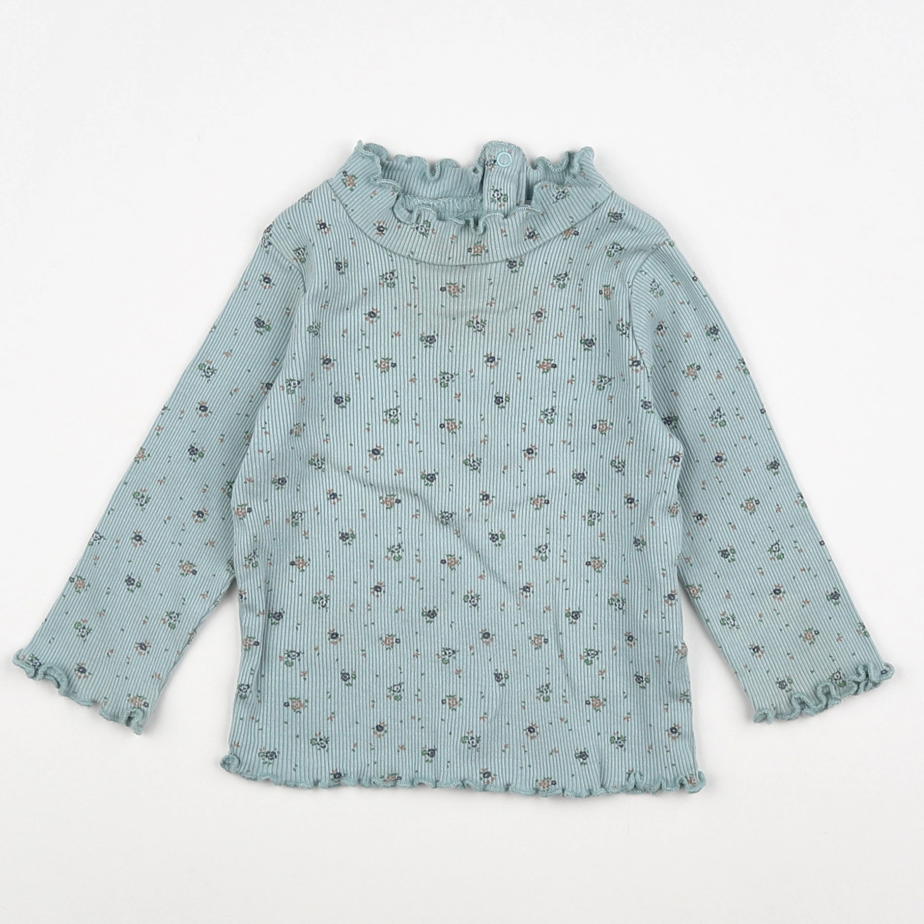 Boutchou - tee-shirt bleu - 12 mois