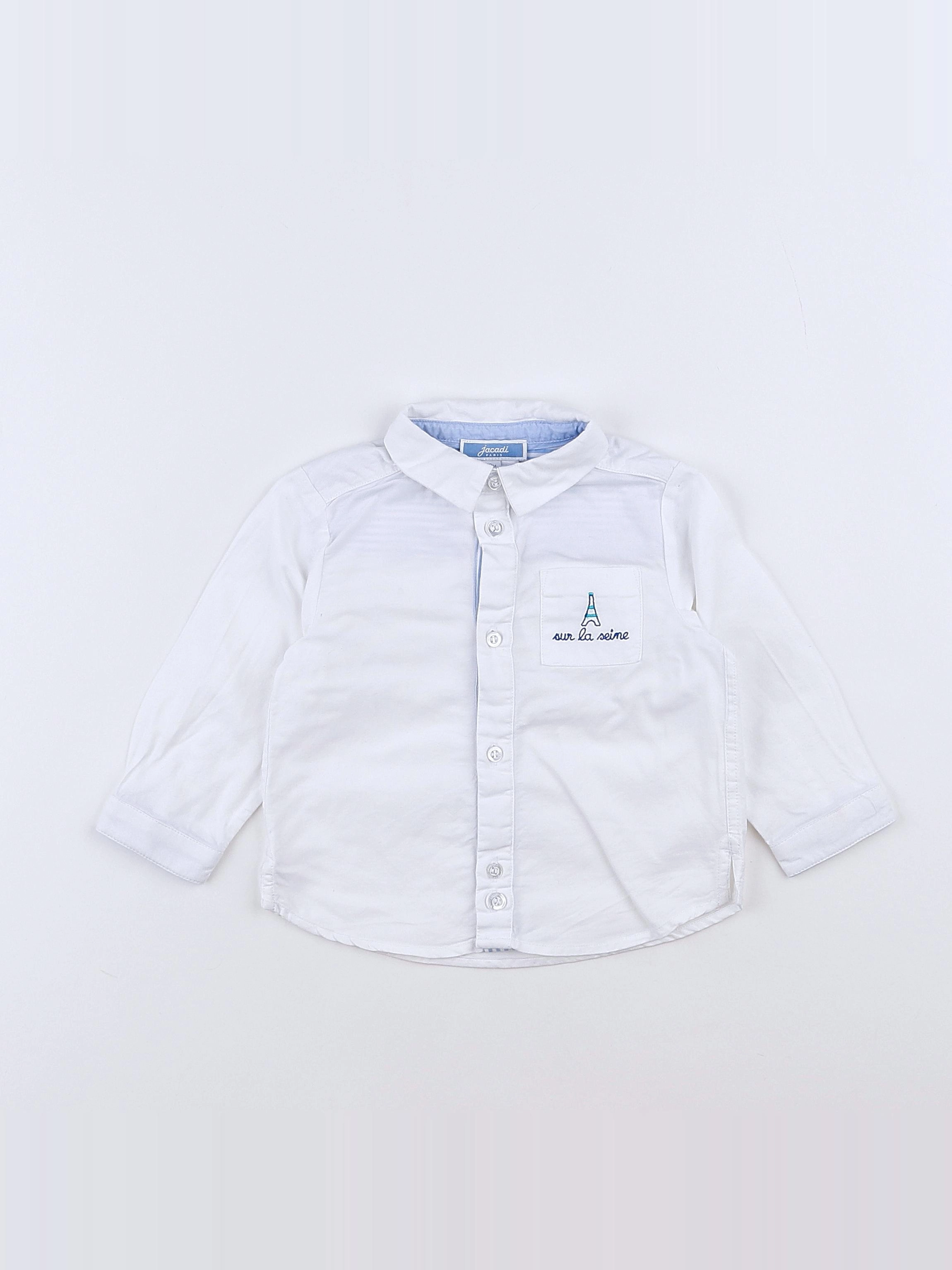 Jacadi - chemise blanc - 12 mois
