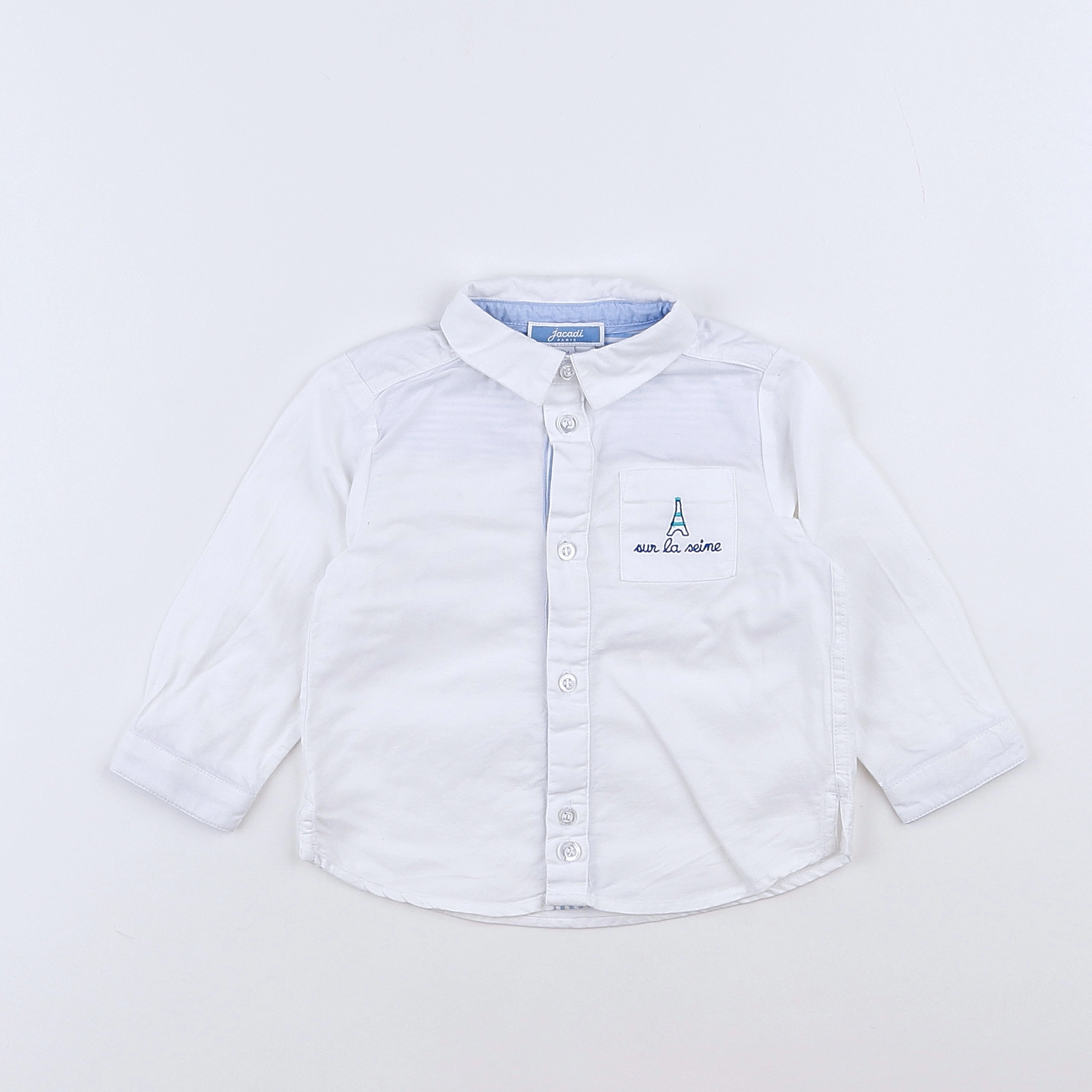 Jacadi - chemise blanc - 12 mois