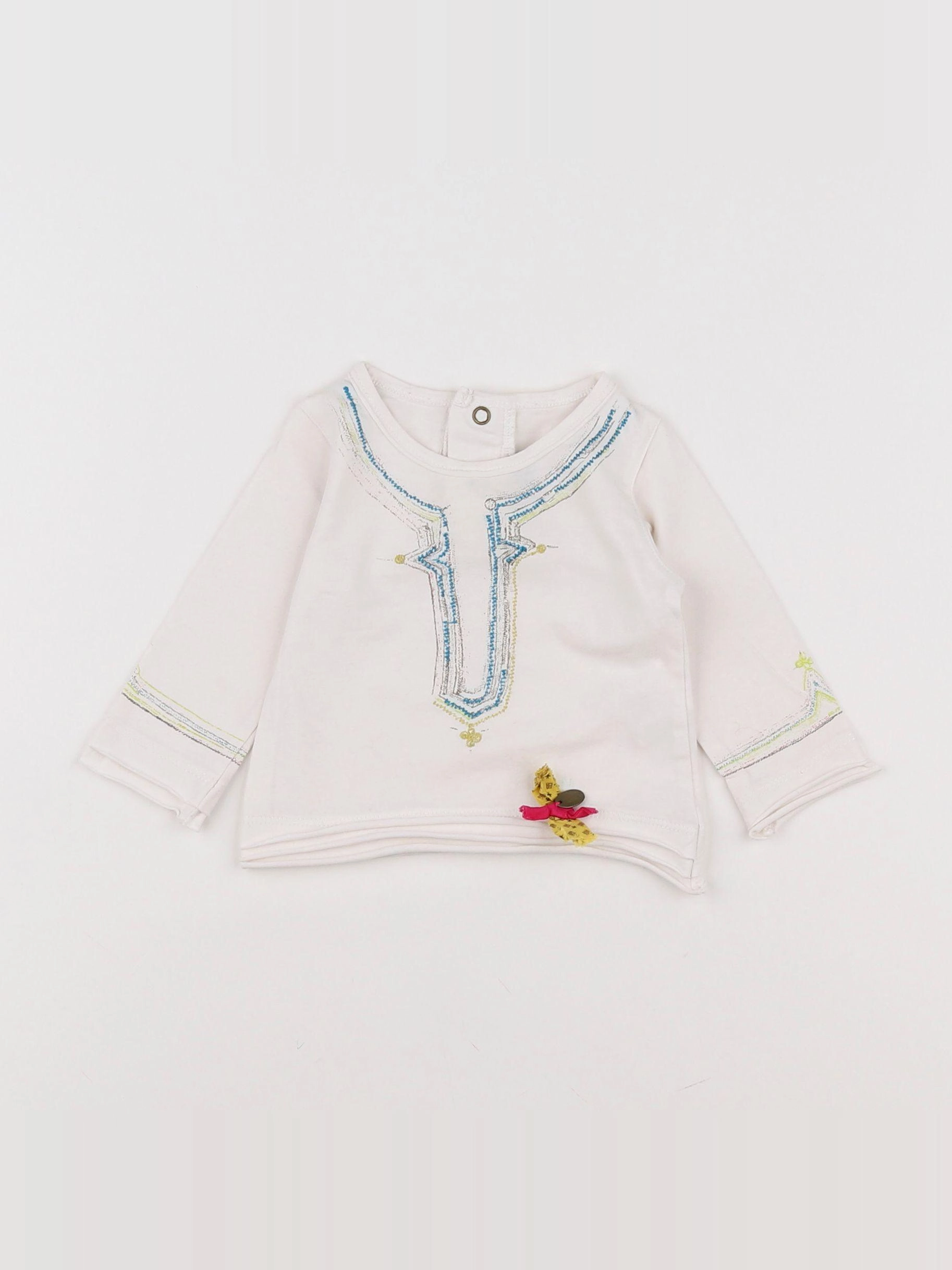 Catimini - tee-shirt blanc - 3 mois