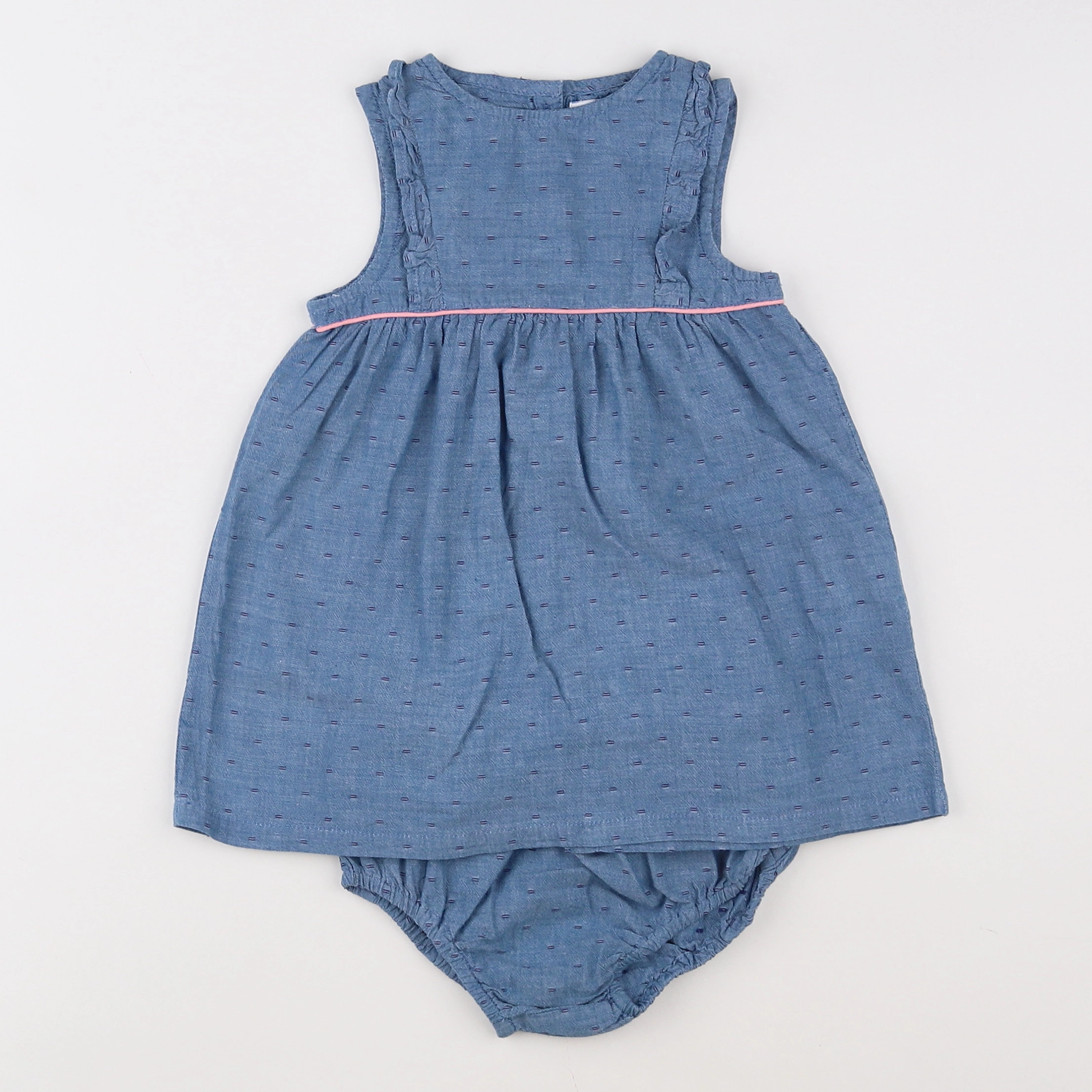 Cadet Rousselle - robe bleu - 12 mois