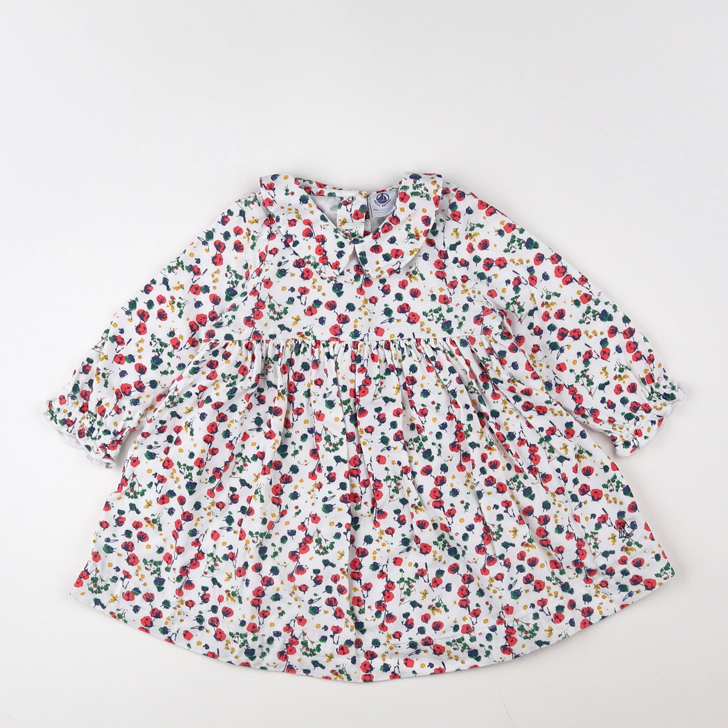 Petit Bateau - robe multicolore - 12 mois