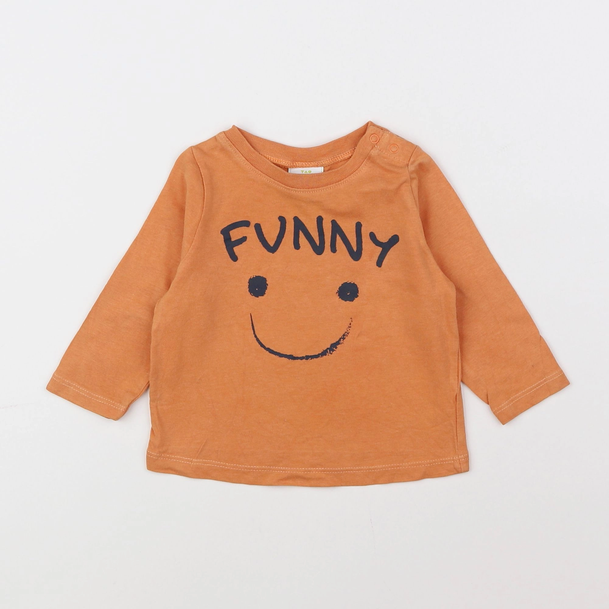 Tape à l'oeil - tee-shirt orange - 6 mois
