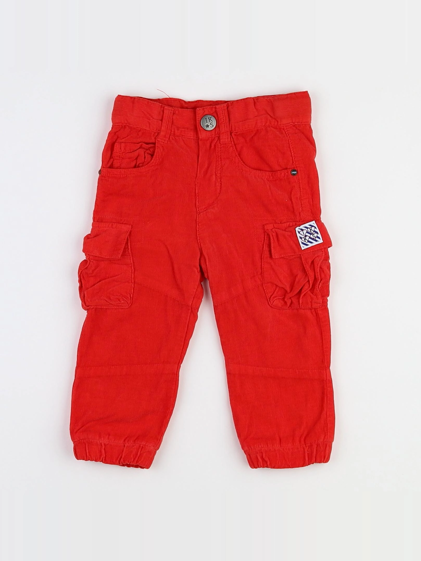 IKKS - pantalon rouge - 6 mois