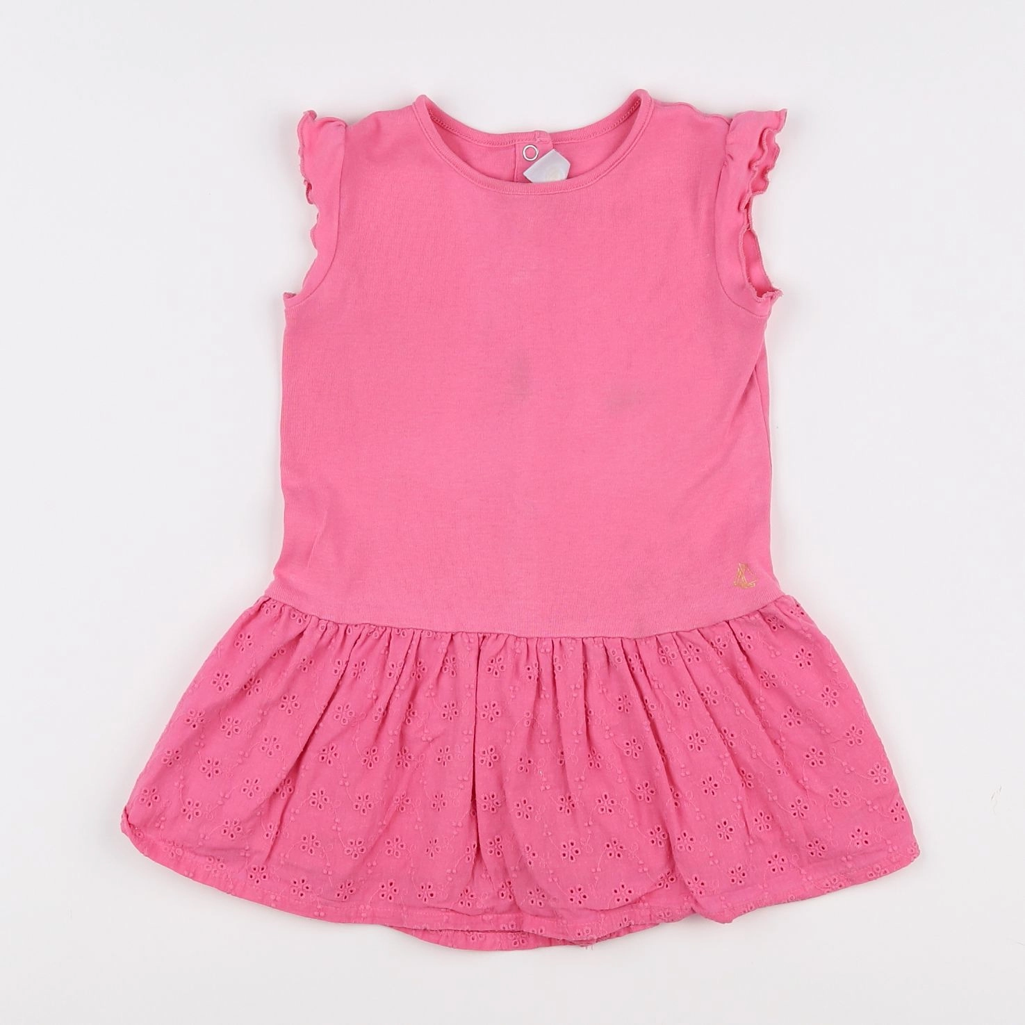 Petit Bateau - robe rose - 2 ans