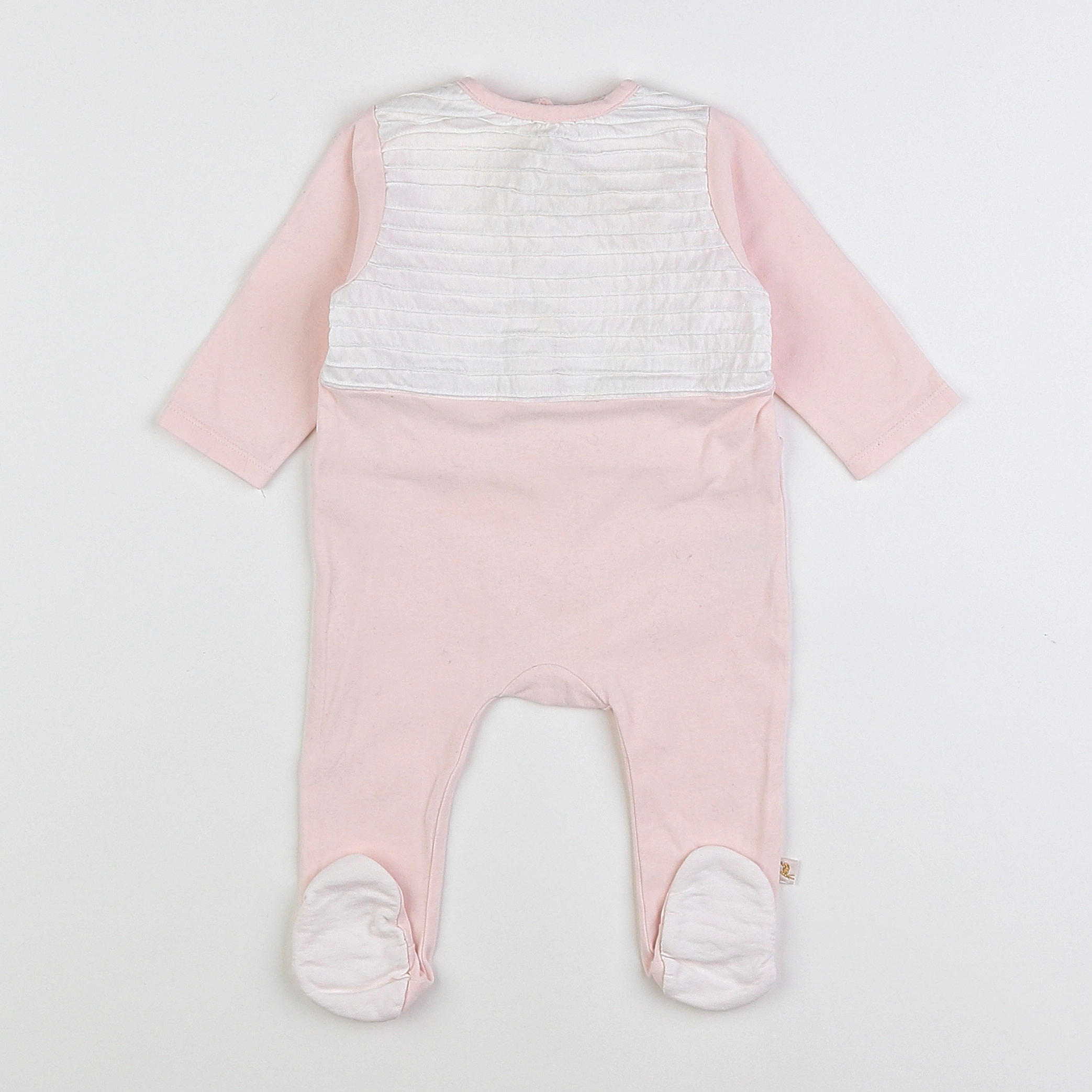 Les Enfantines - pyjama coton rose - 3 mois