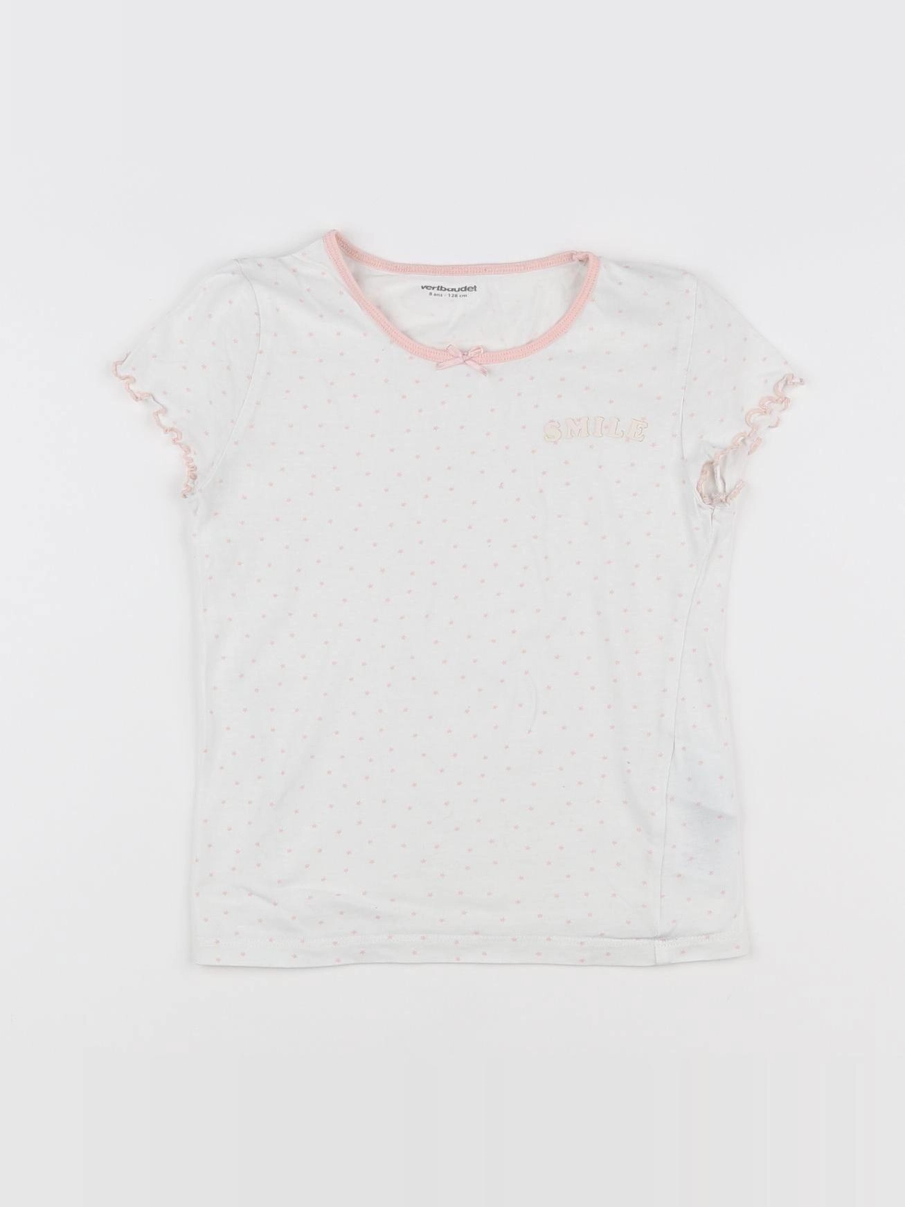 Vertbaudet - maillot de corps rose - 8 ans