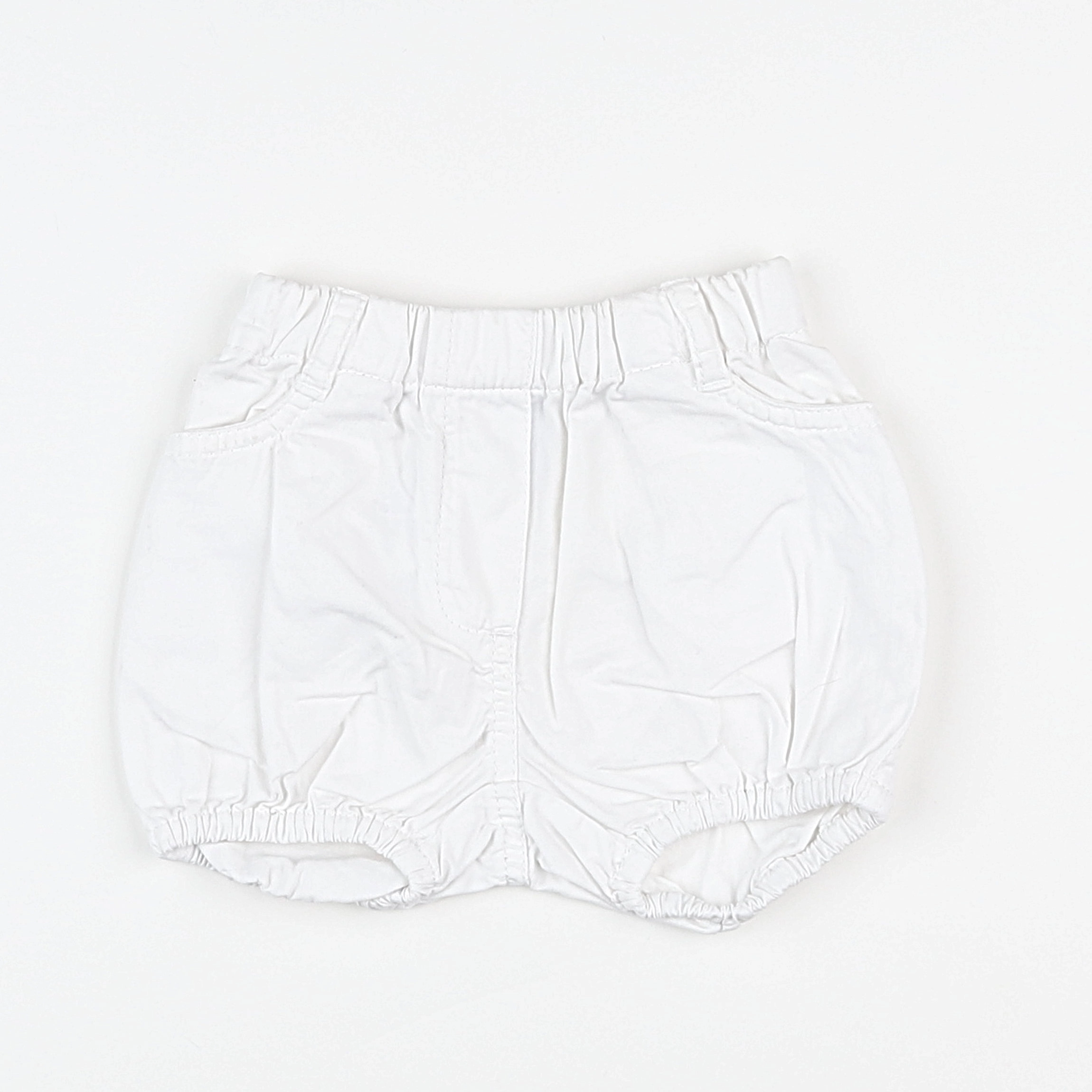 Petit Bateau - short blanc - 6 mois