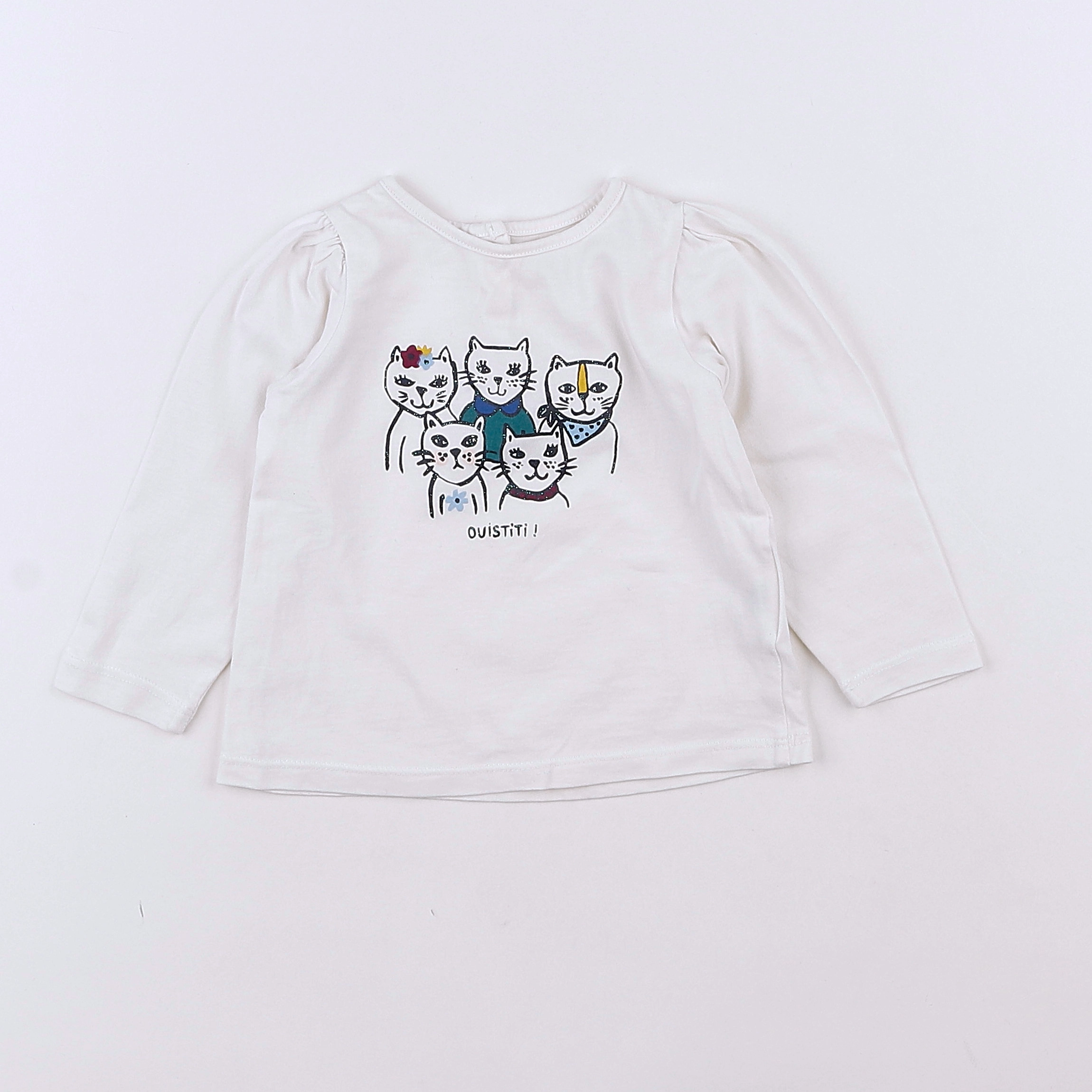 Boutchou - tee-shirt blanc - 12 mois