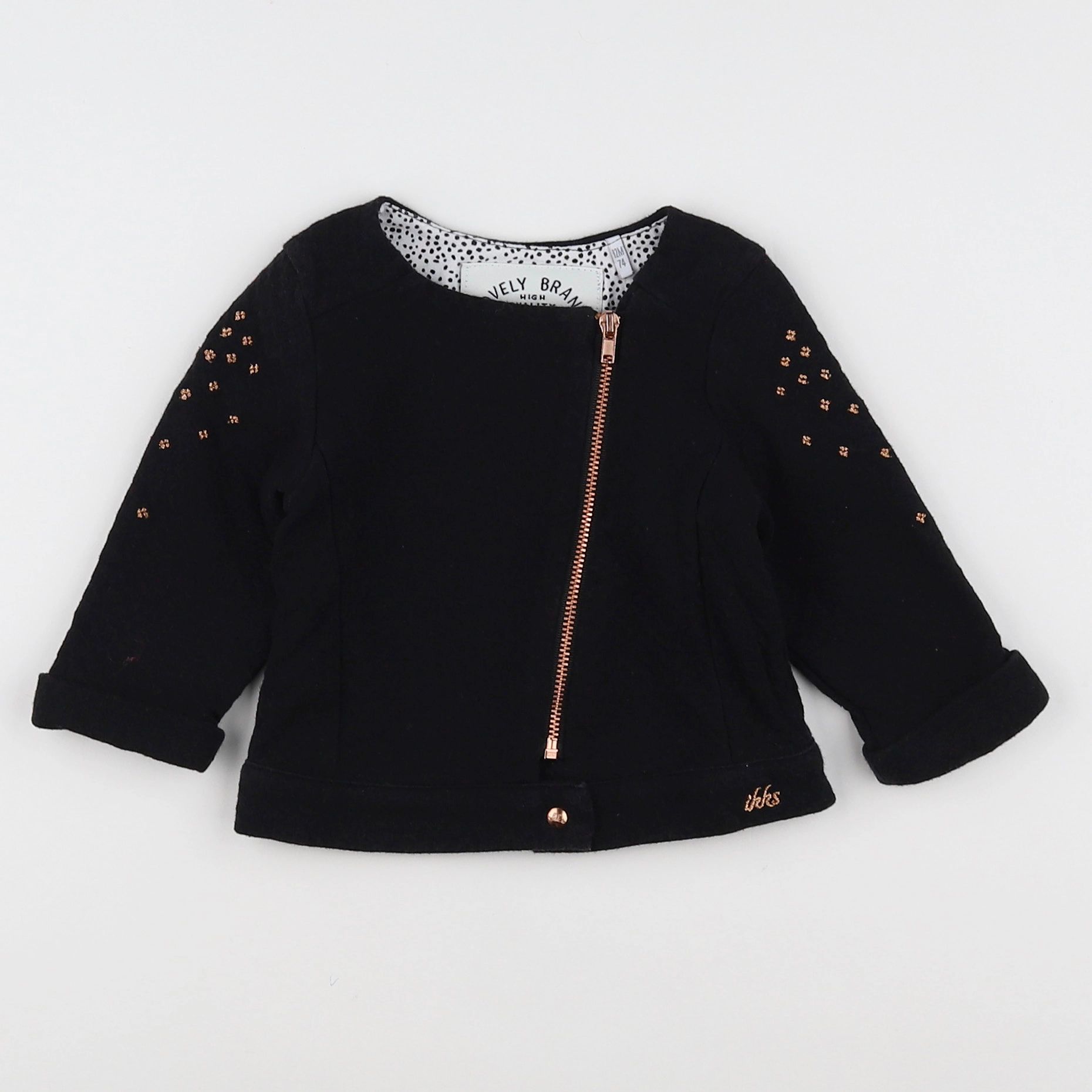 IKKS - veste noir - 12 mois