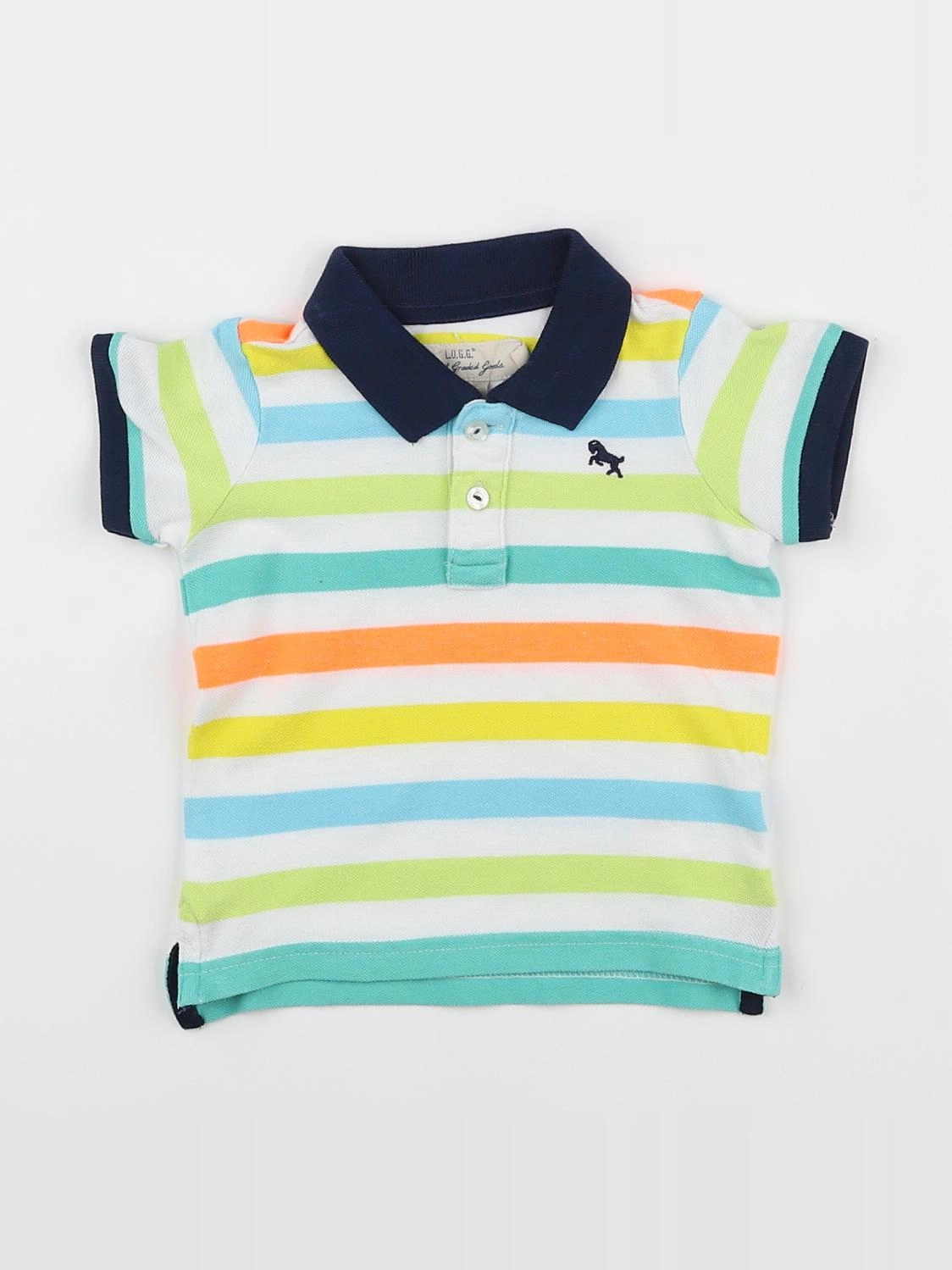 H&M - polo orange - 6 mois