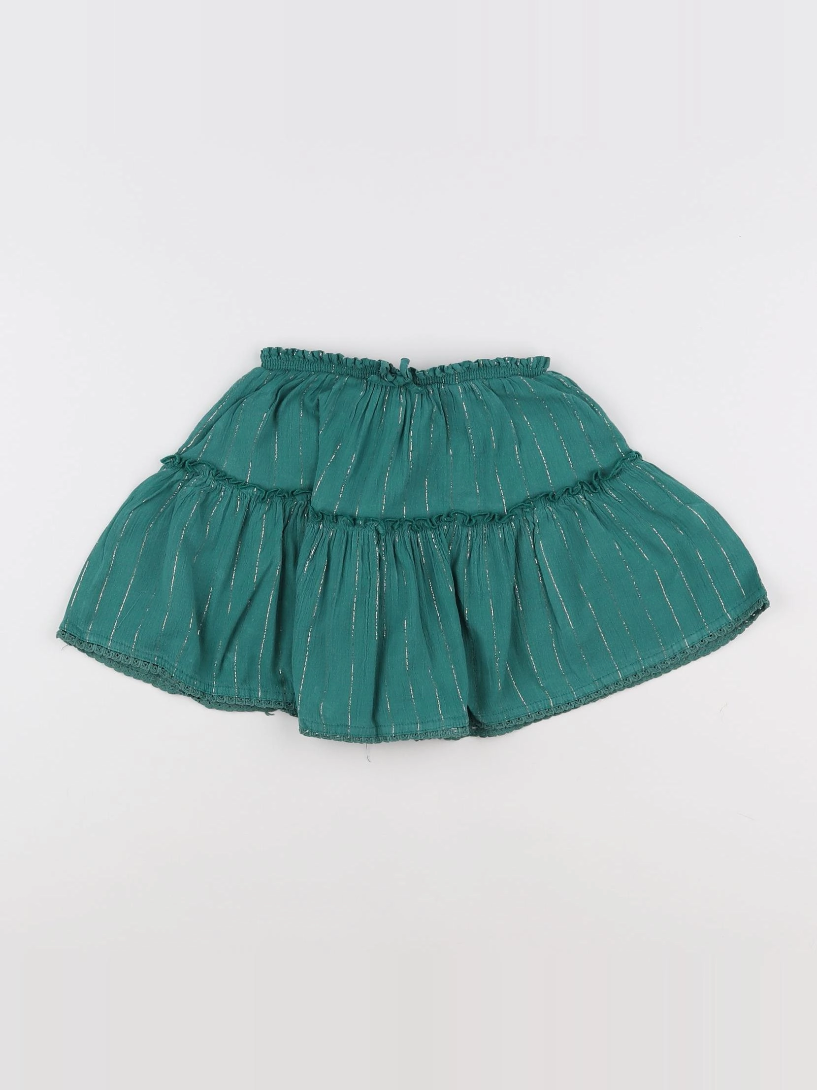 Tape à l'oeil - jupe vert, or - 5 ans