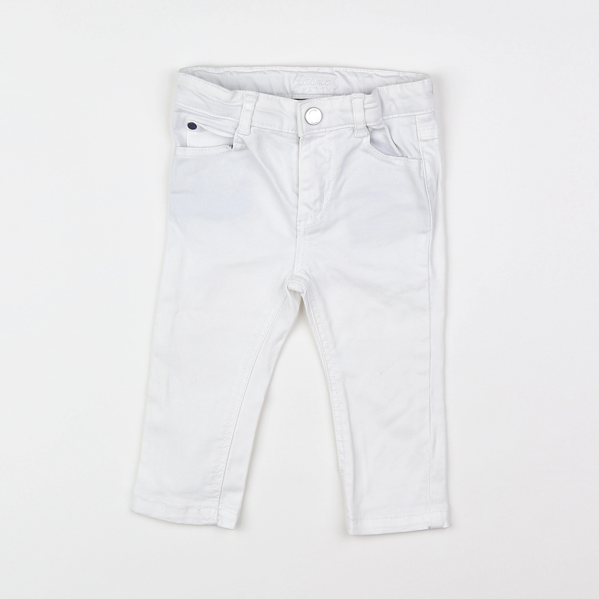 Jacadi - jean blanc - 12 mois