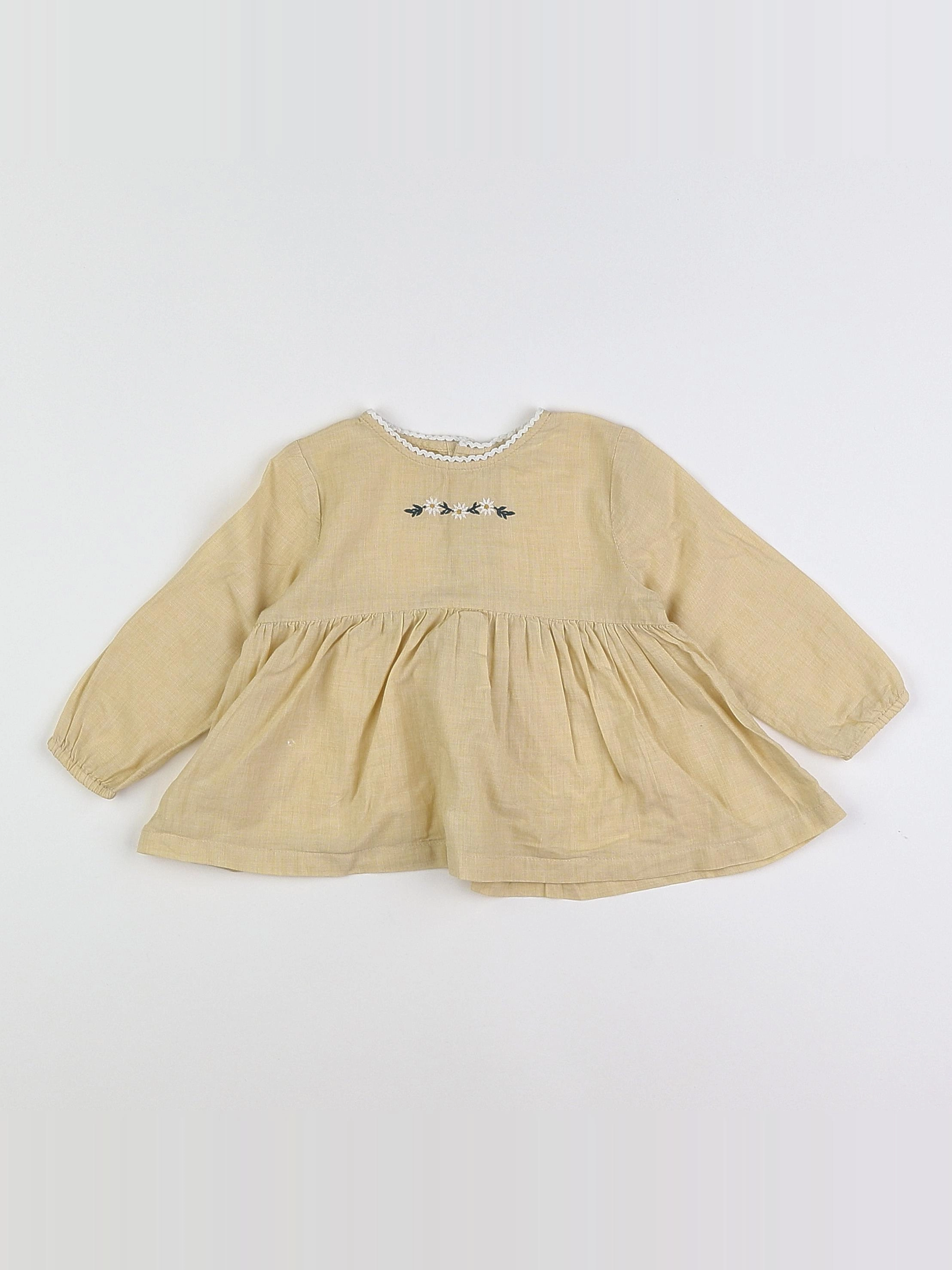 Boutchou - blouse jaune - 9 mois