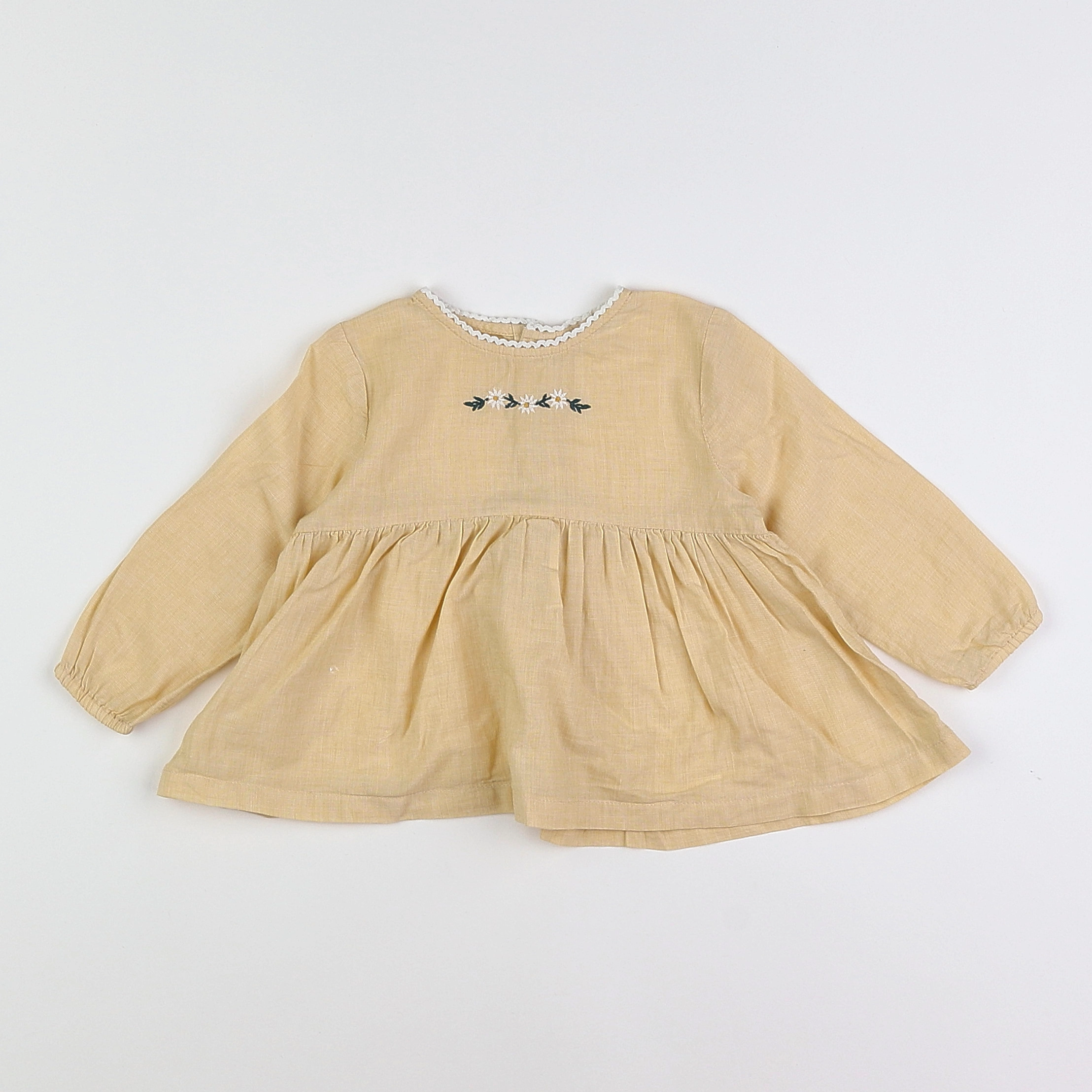 Boutchou - blouse jaune - 9 mois