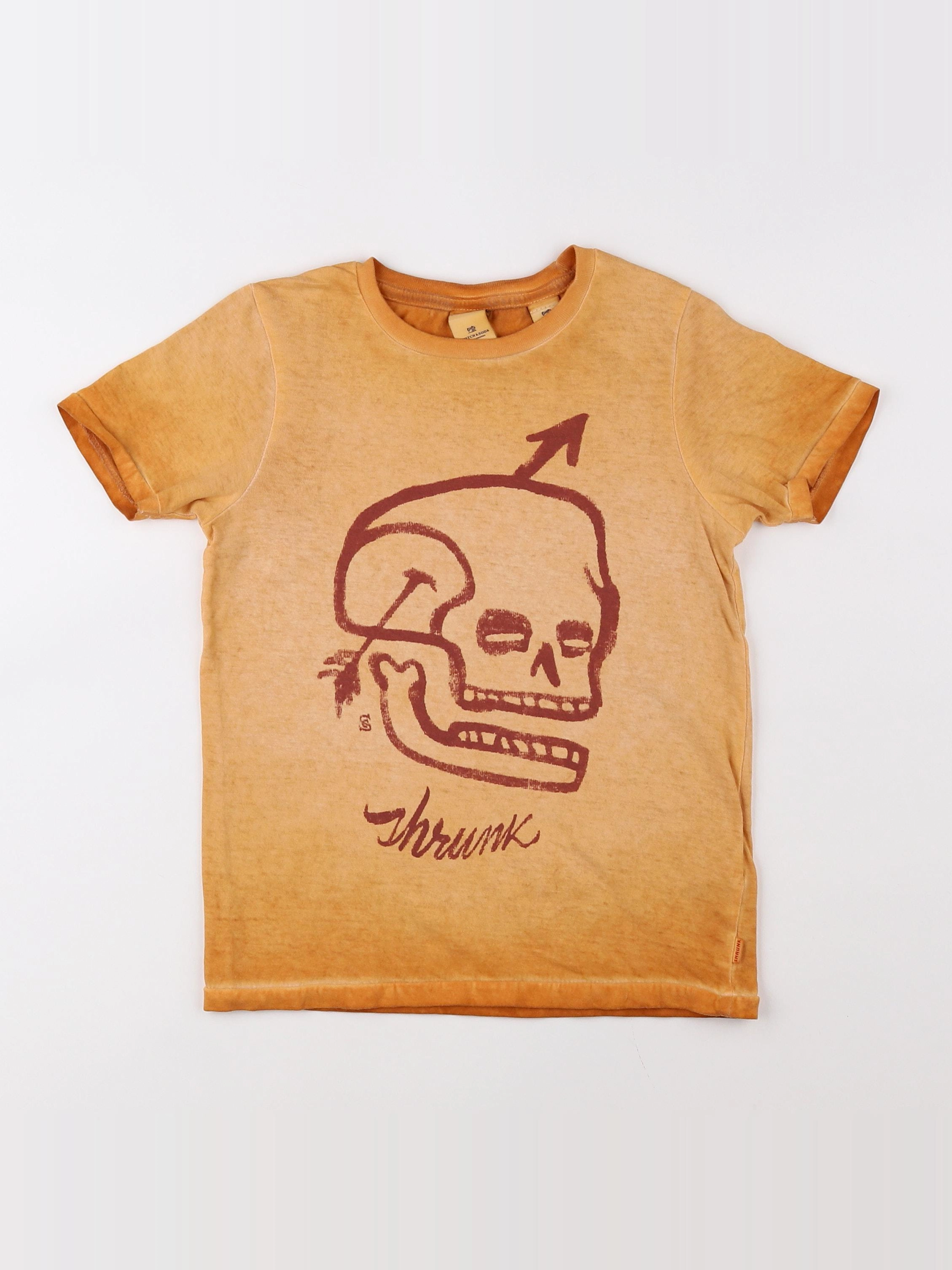 Scotch & Soda - tee-shirt marron - 4 ans