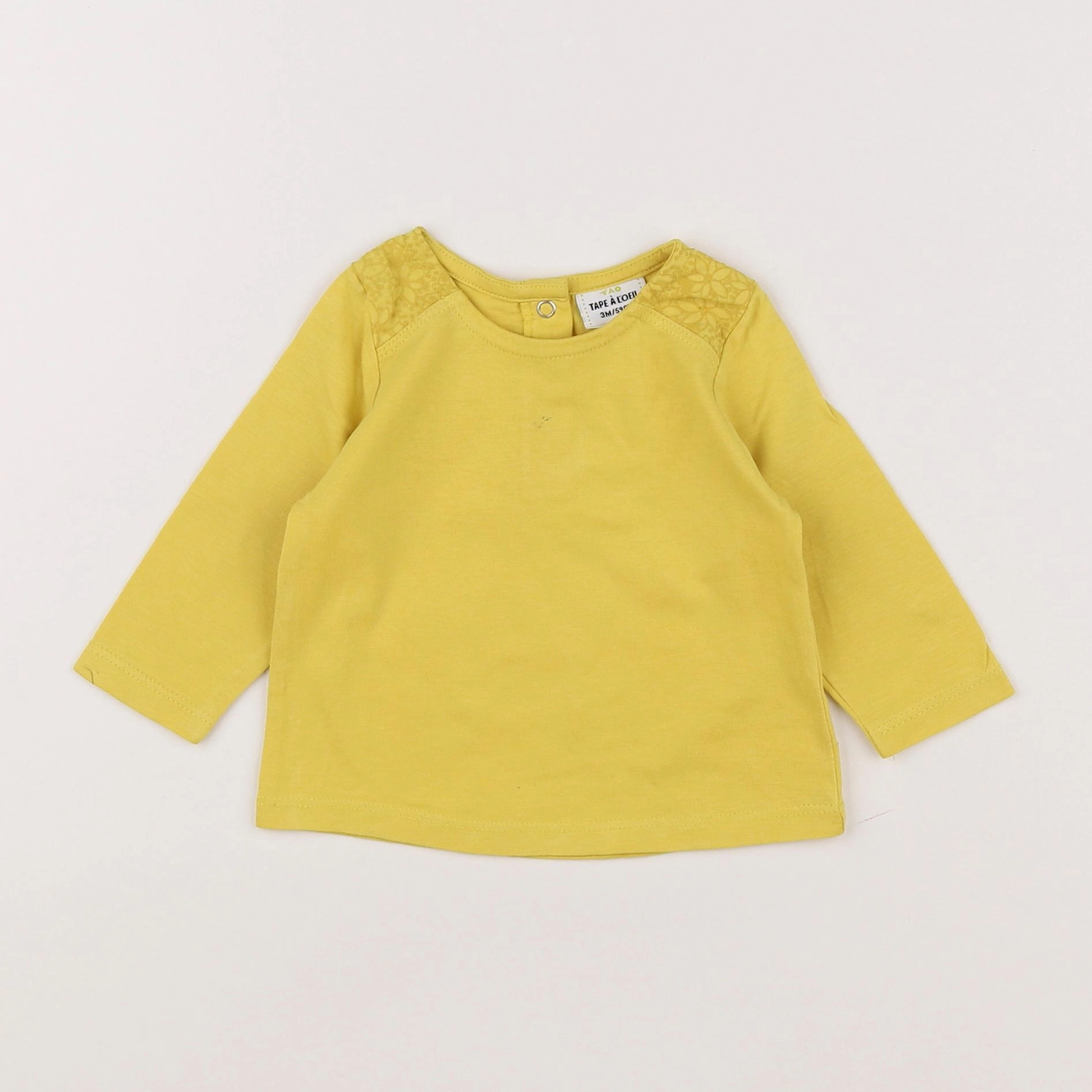 Tape à l'oeil - tee-shirt jaune - 3 mois